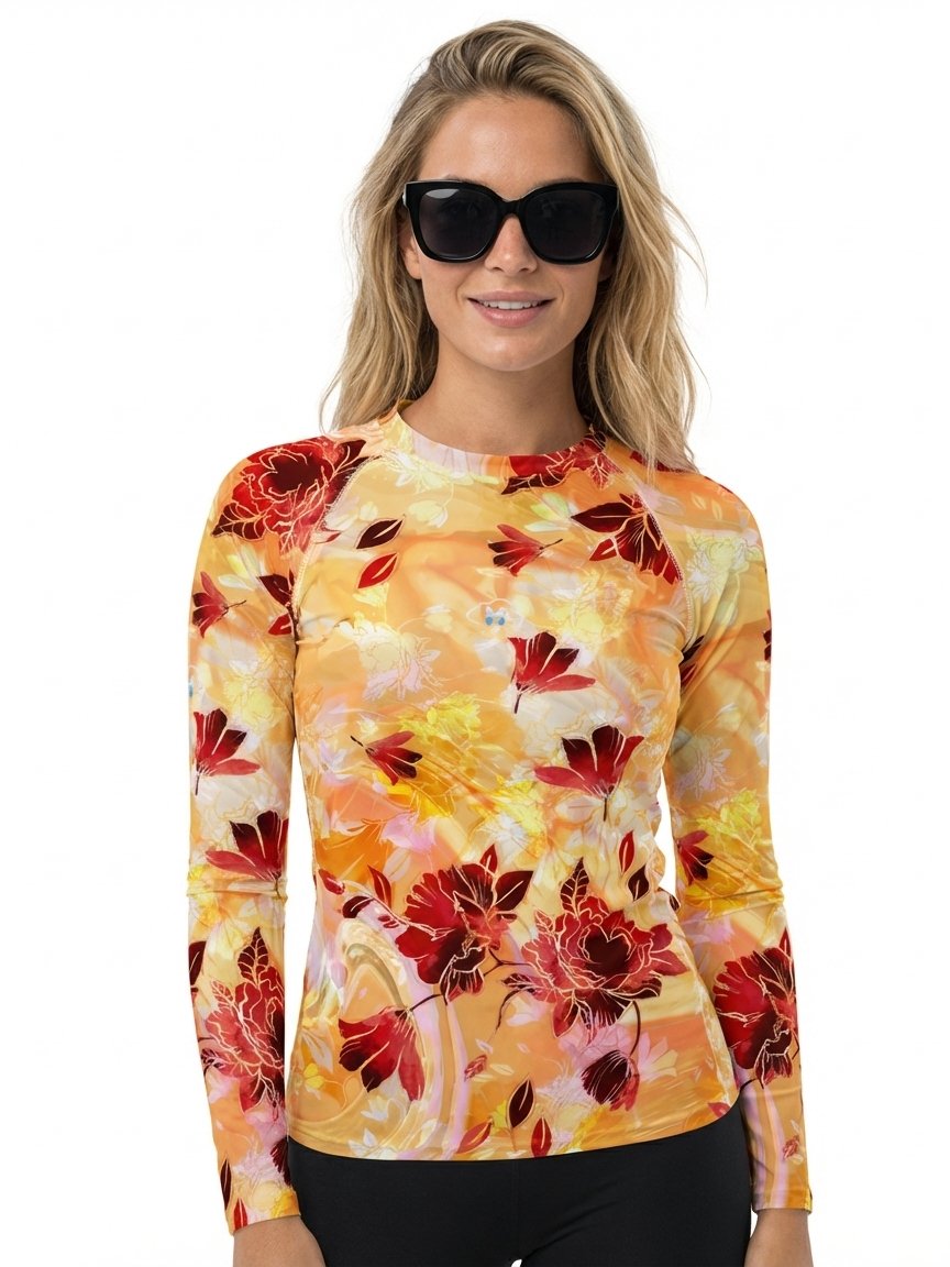 Sunset garden-Women's Rash Guard product image (8)