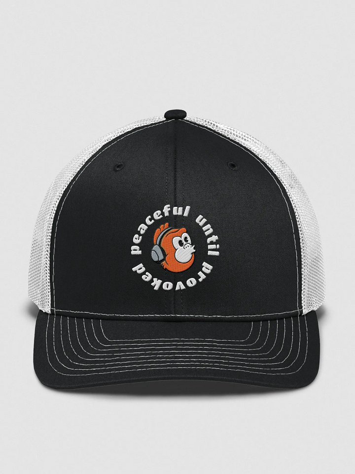 Peaceful Until Provoked Trucker product image (2)