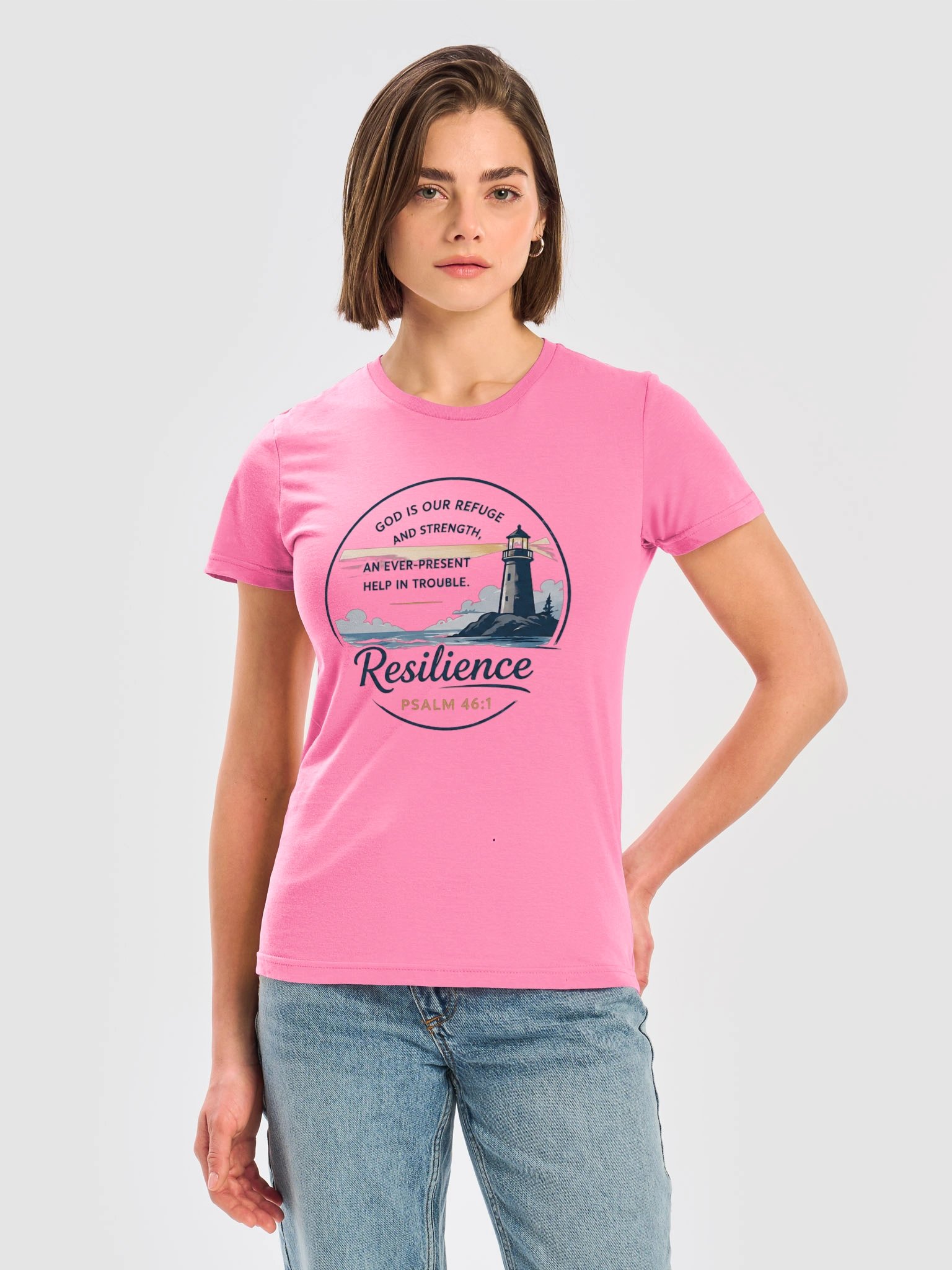 God Is Our Refuge Resilience Women’s Tee product image (5)