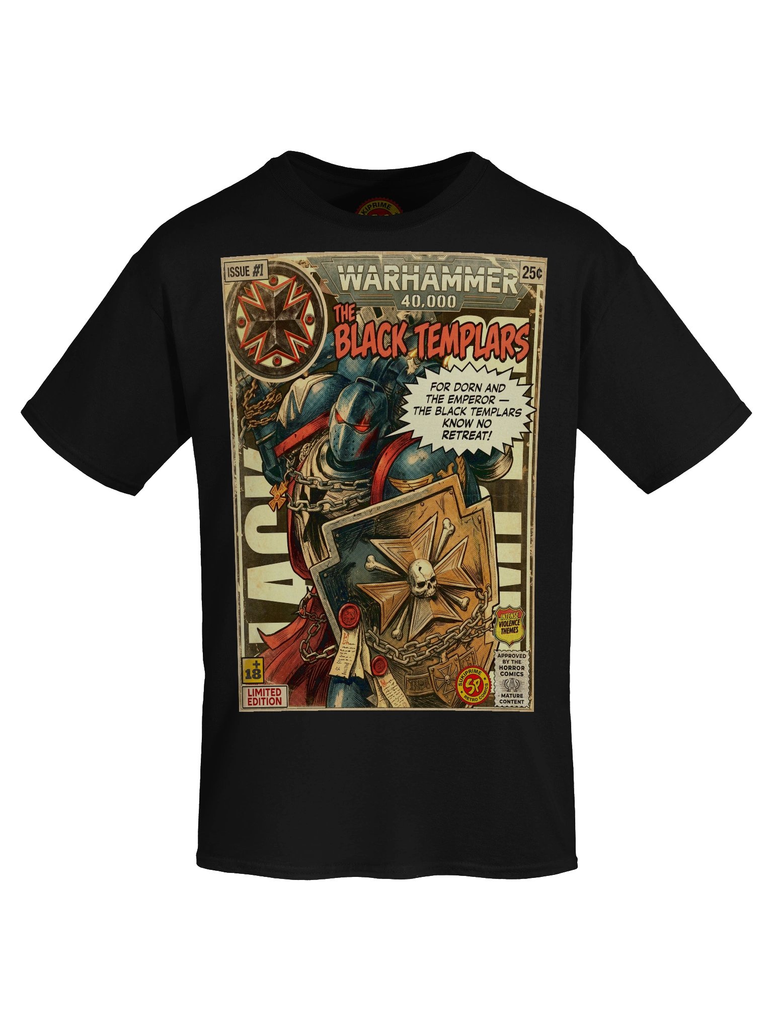 Black Templars Comic Art T-Shirt product image (5)