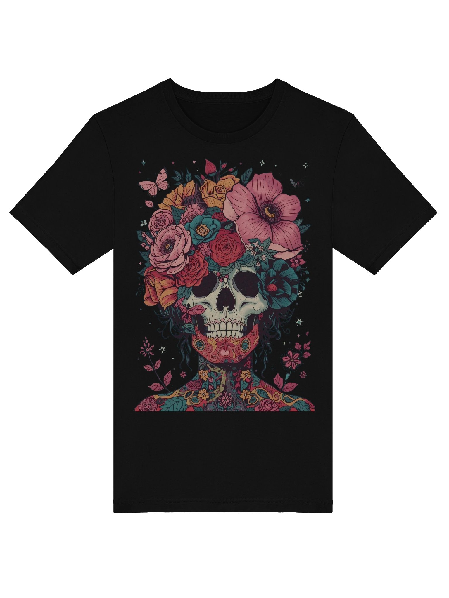 Blooming Skull Crown Supersoft Tee product image (3)