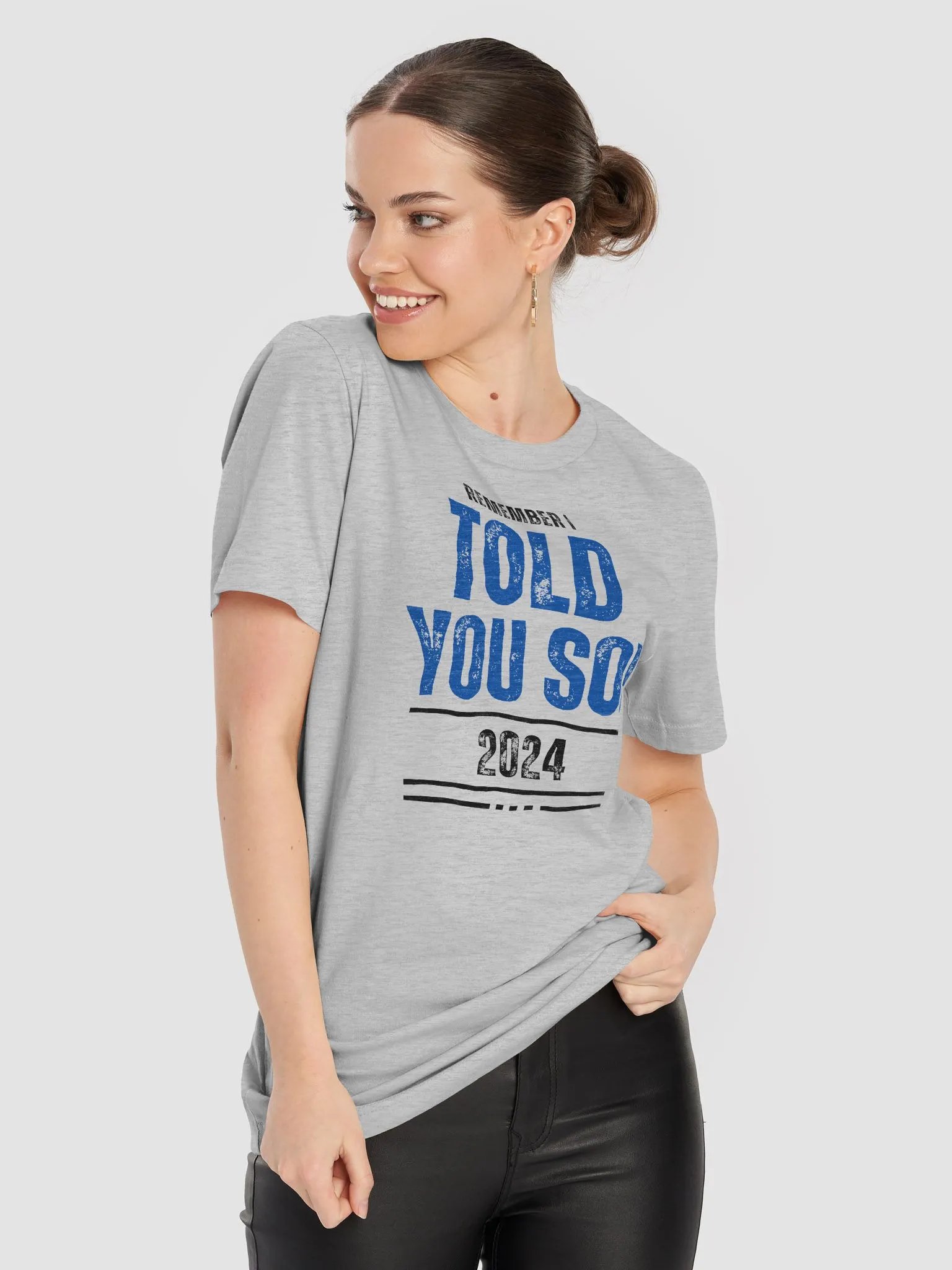 Bold Blue 'TOLD YOU SO!' T-Shirt product image (6)