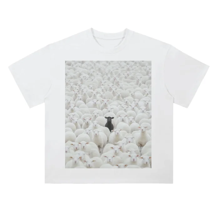 DROP SHOULDER AMOR BLACK SHEEP T product image (1)
