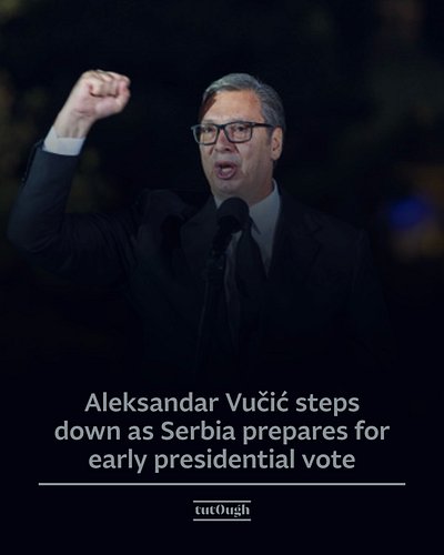🇷🇸Serbian President Aleksandar Vučić has resigned seven months before the end of his second and final term, triggering a pres...
