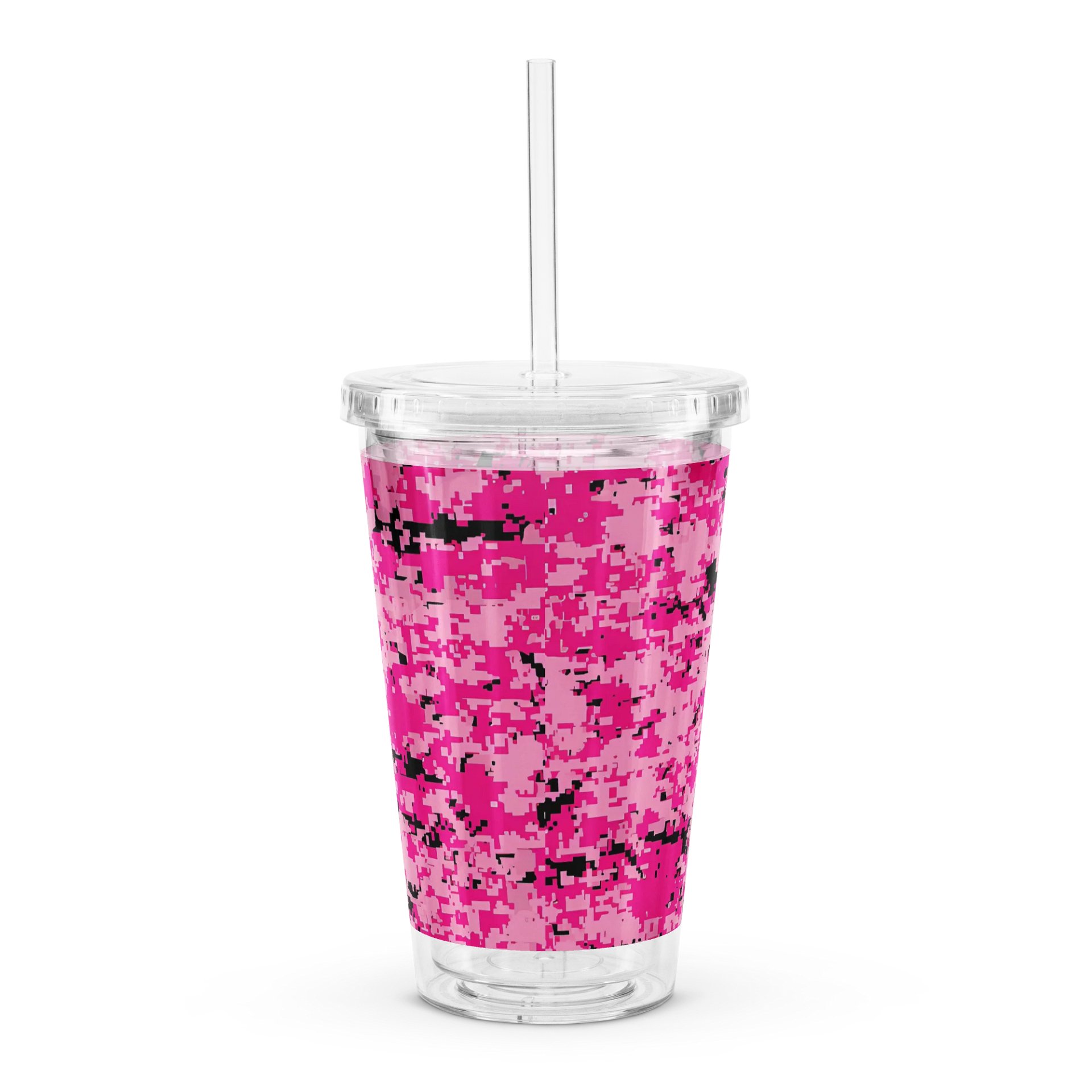 Pixelated Pink Camo Double Wall Tumbler product image (2)