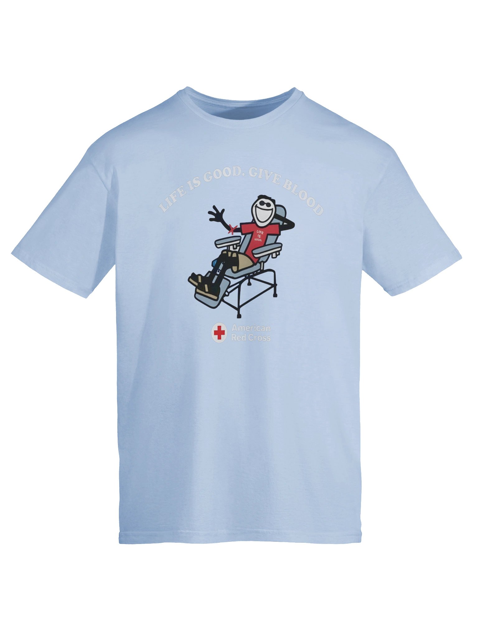American Red Cross and Life Is Good Shirt product image (13)