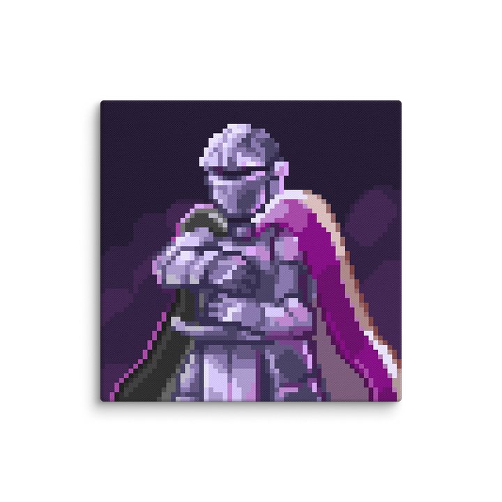 Asexual Knight Pixel Art Canvas Print product image (1)