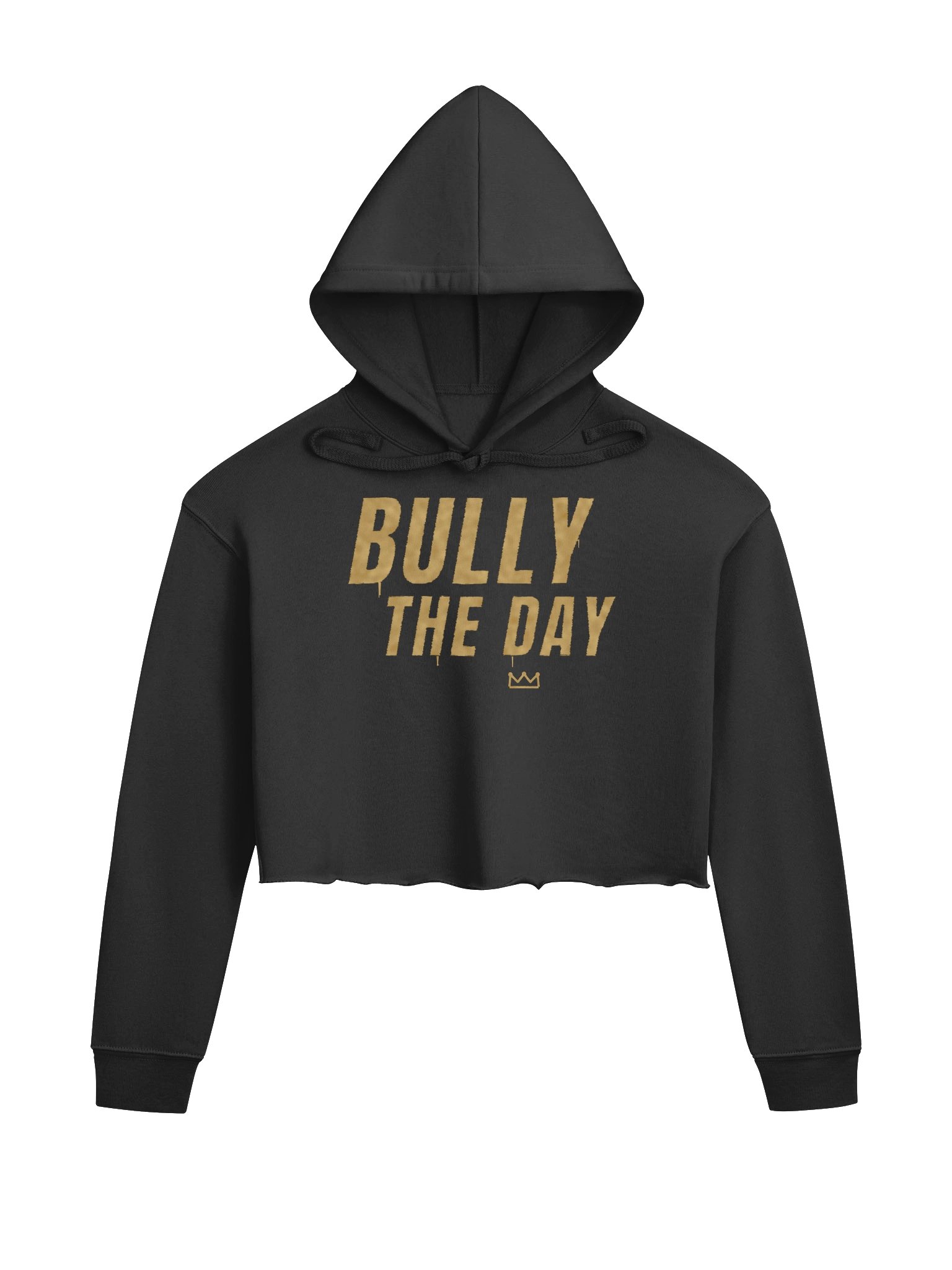 Bully The Day Crop Hoodie - Gold product image (1)