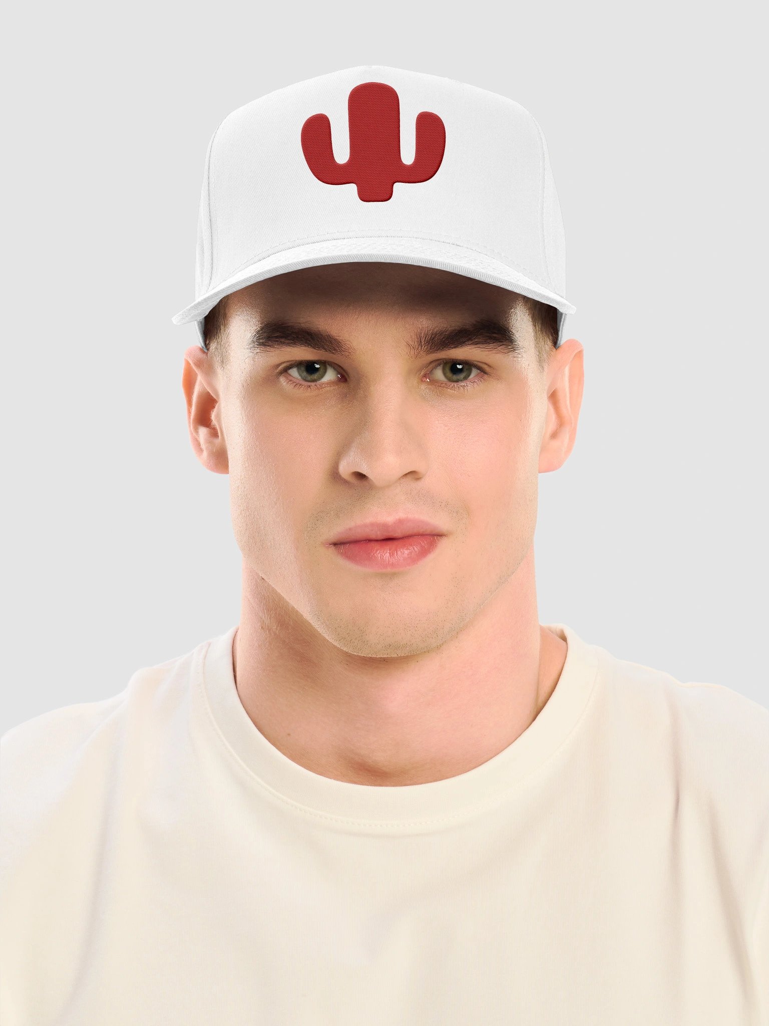 Echo Red Cactus Embroidered Baseball Cap product image (6)