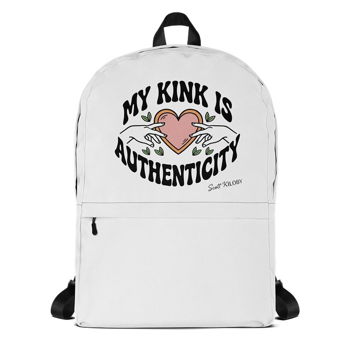 “My Kink Is Authenticity” Sublicolor Backpack product image (1)