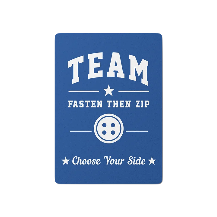 Team Fasten Then Zip Poker Cards product image (1)