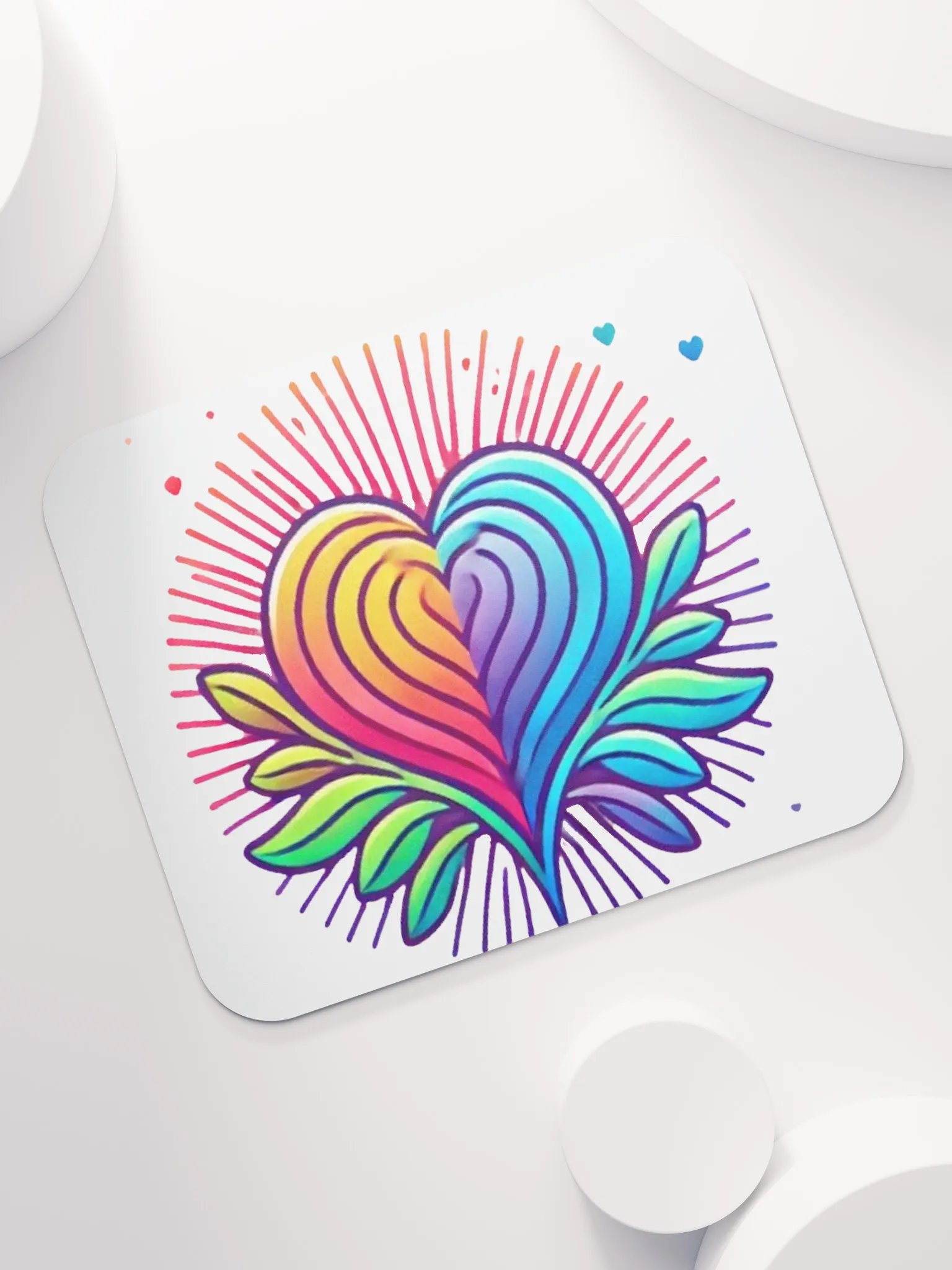 Vibrant Heart Mouse Pad product image (7)