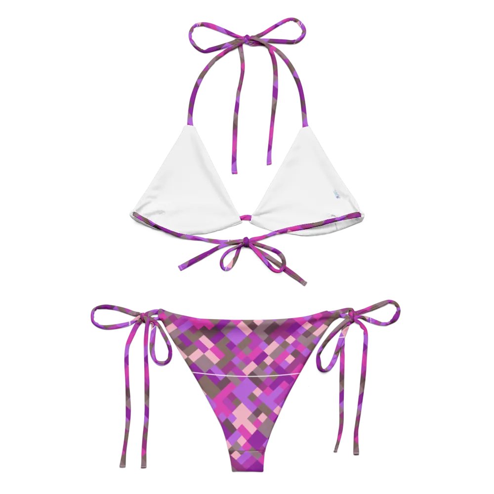Colorful Mosaic Pattern Design String Bikini - v4 product image (5)
