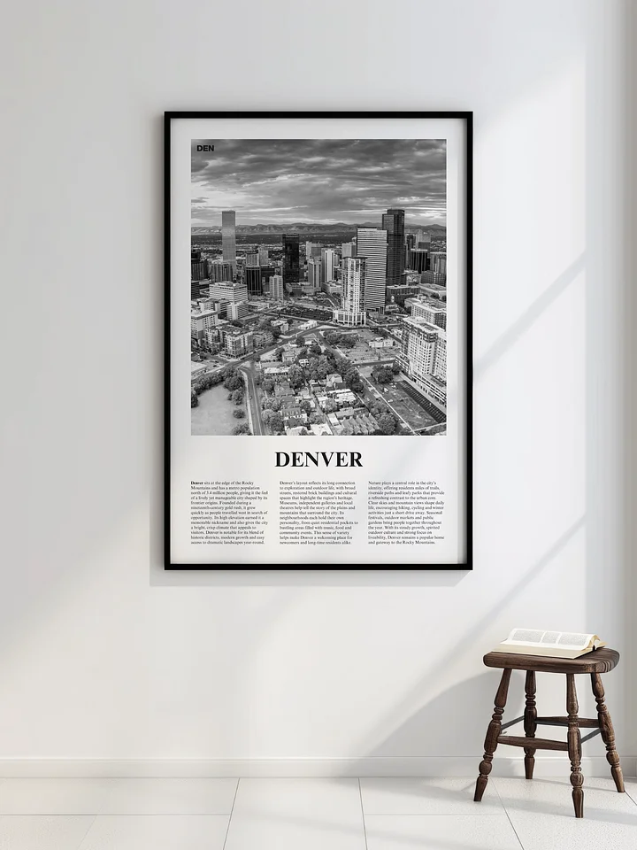 Denver 02 Newspaper Poster | Framed product image (2)