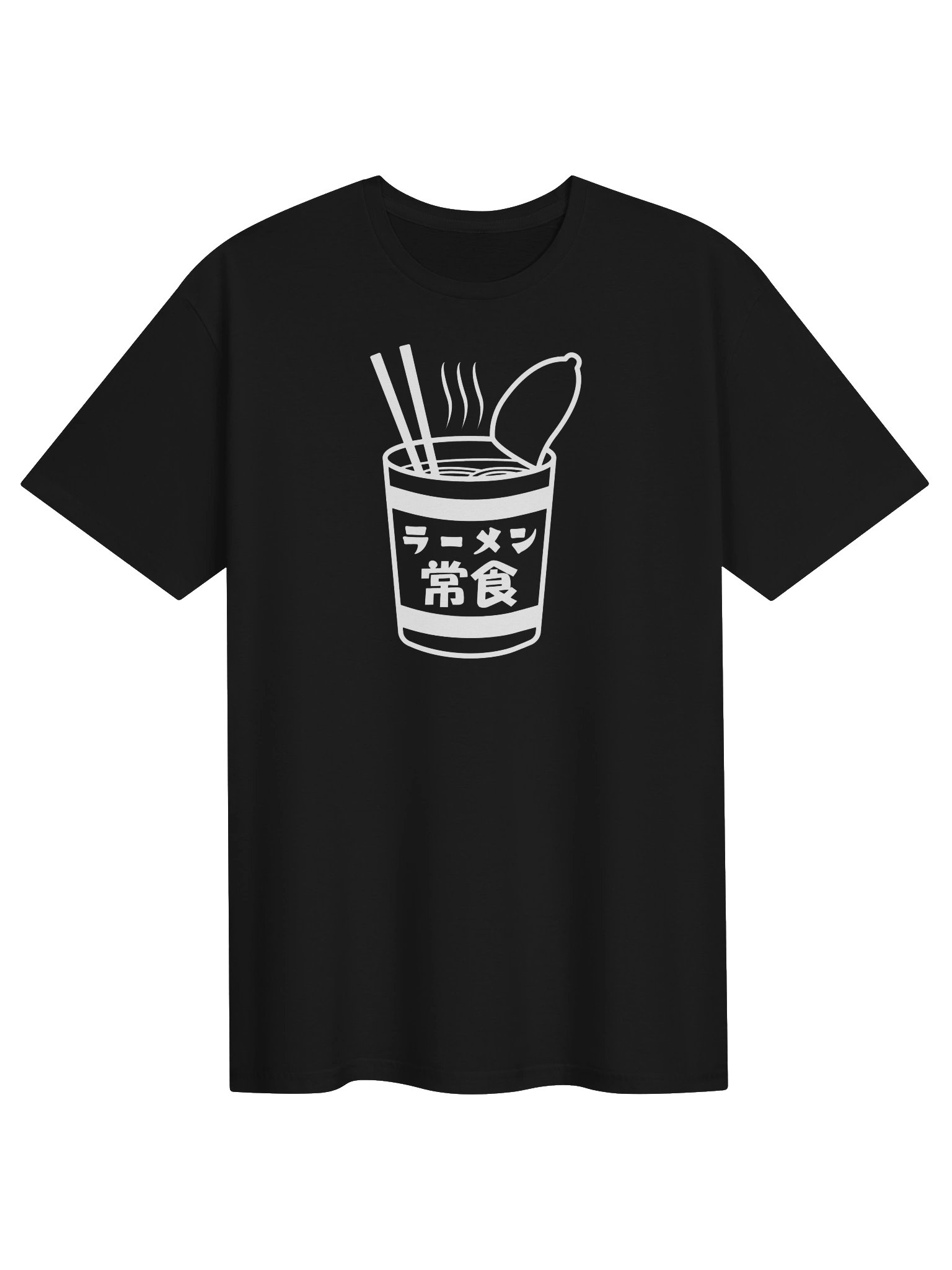 Ramen, Daily Food (White Print) - Unisex Adult Super Soft Lightweight T-shirt product image (1)
