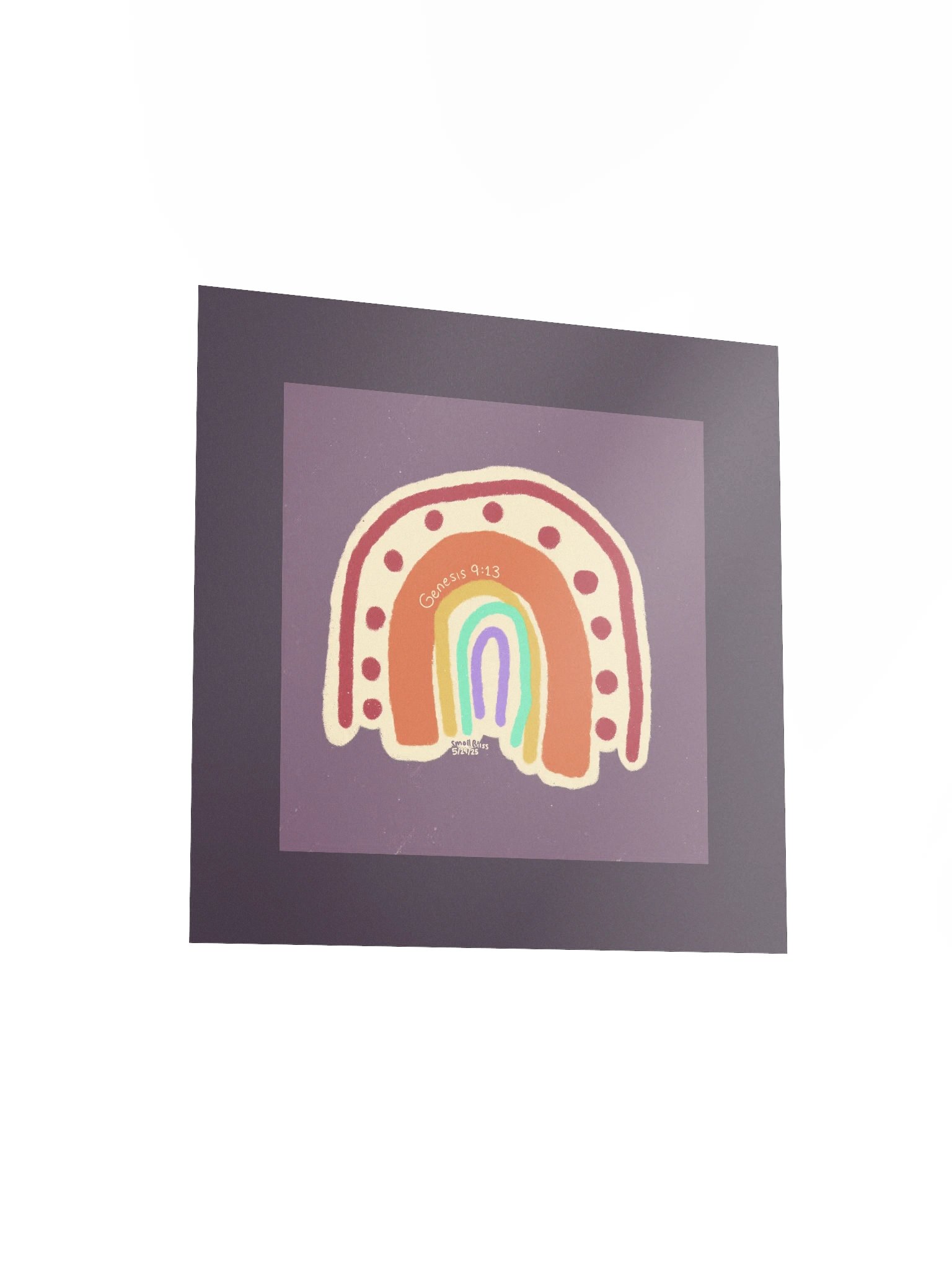 Doodley Boho Rainbow Poster product image (3)