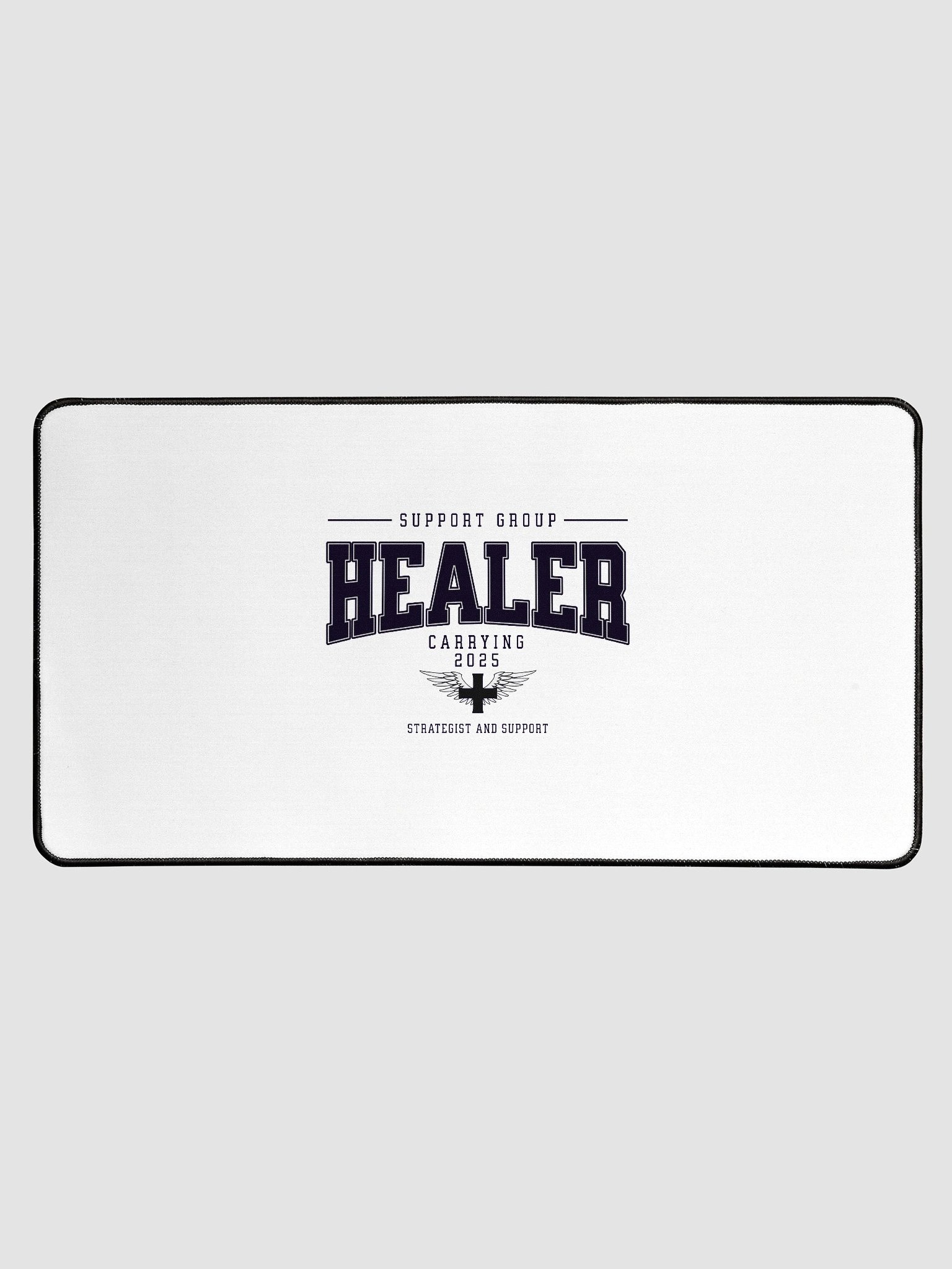 "HEALER" Winged Support Strategist Desk Mat product image (1)