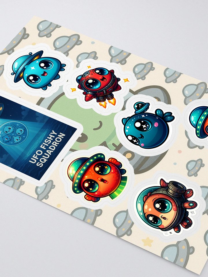 UFO Fishy Squadron Sticker Sheet product image (2)