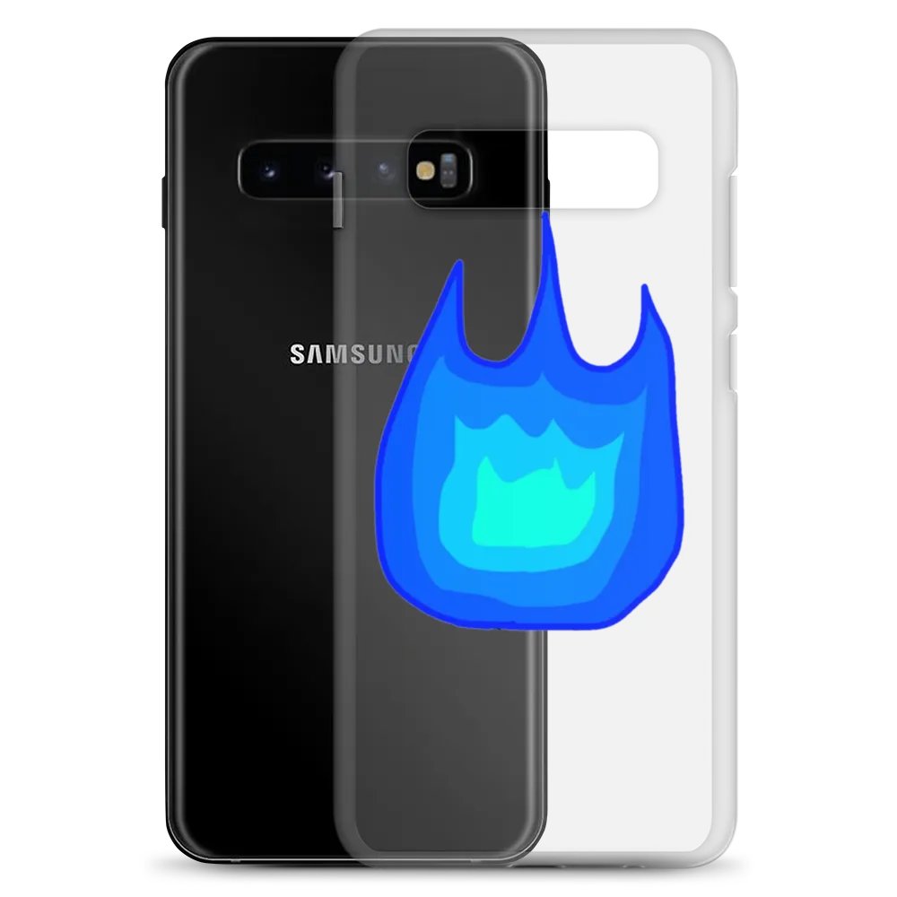 Blue Firey Samsung® Clear Case product image (20)