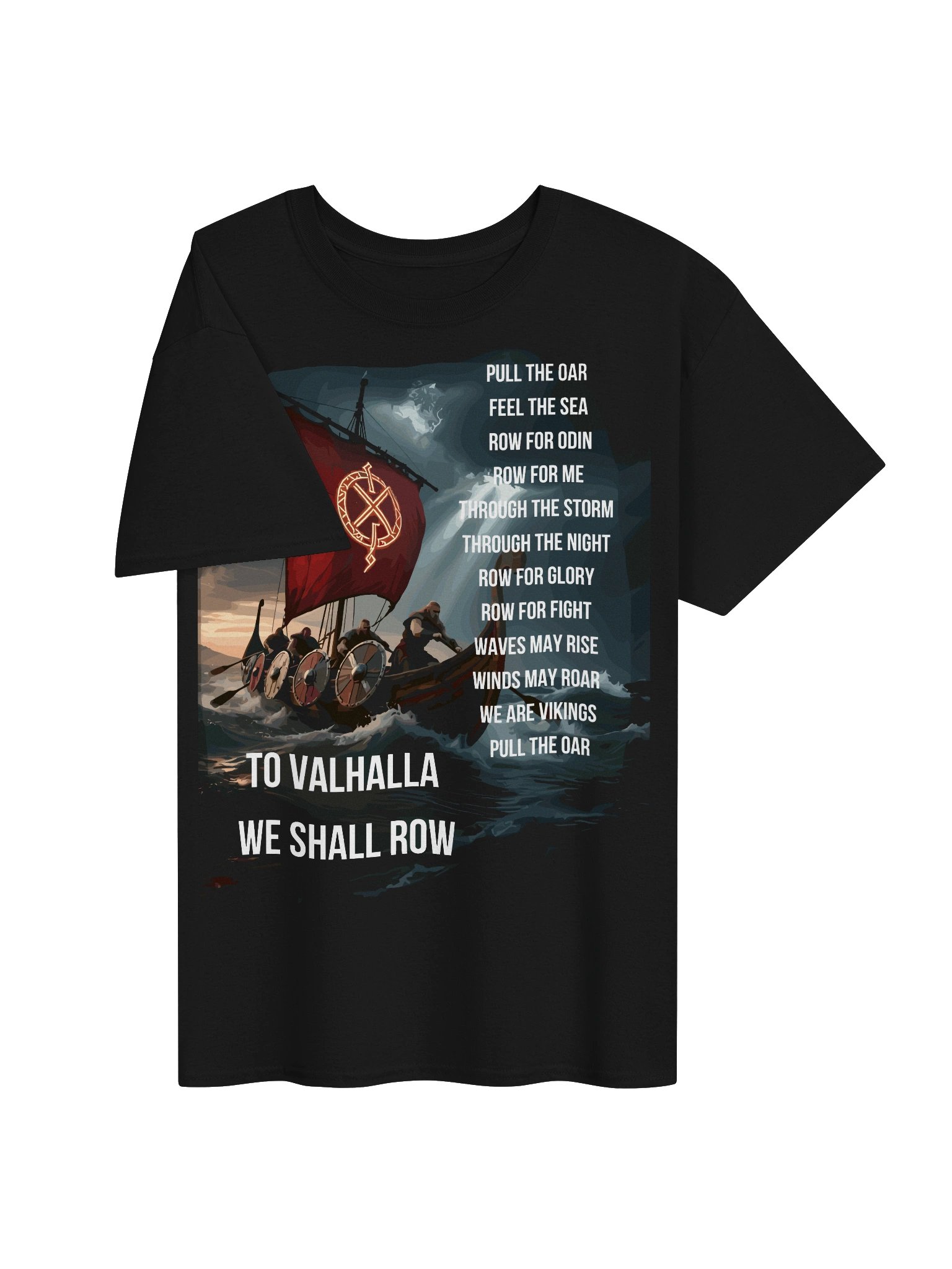 Row for Odin Viking Longship Tee product image (3)