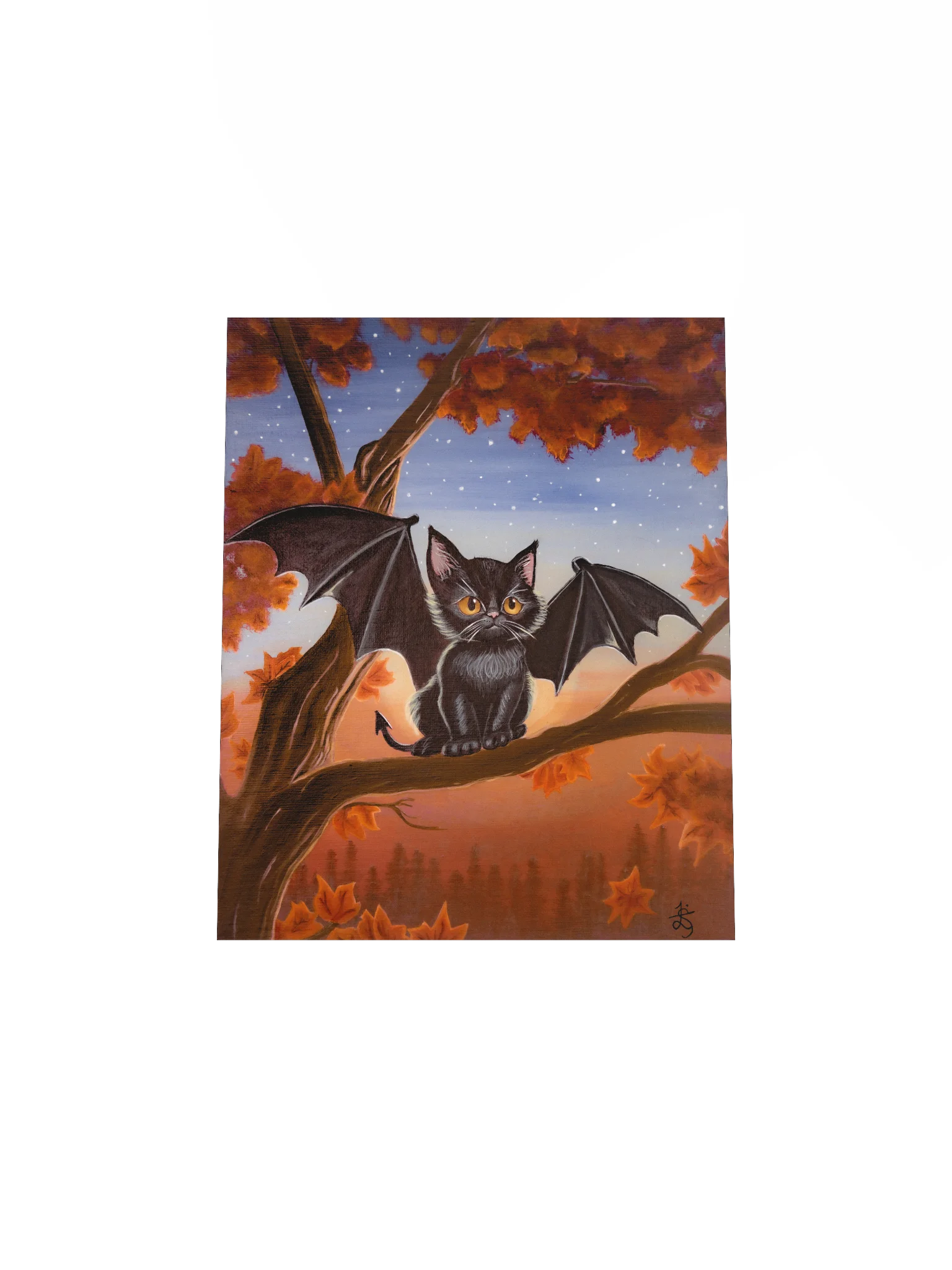 Bat Cat Original Art Print product image (4)