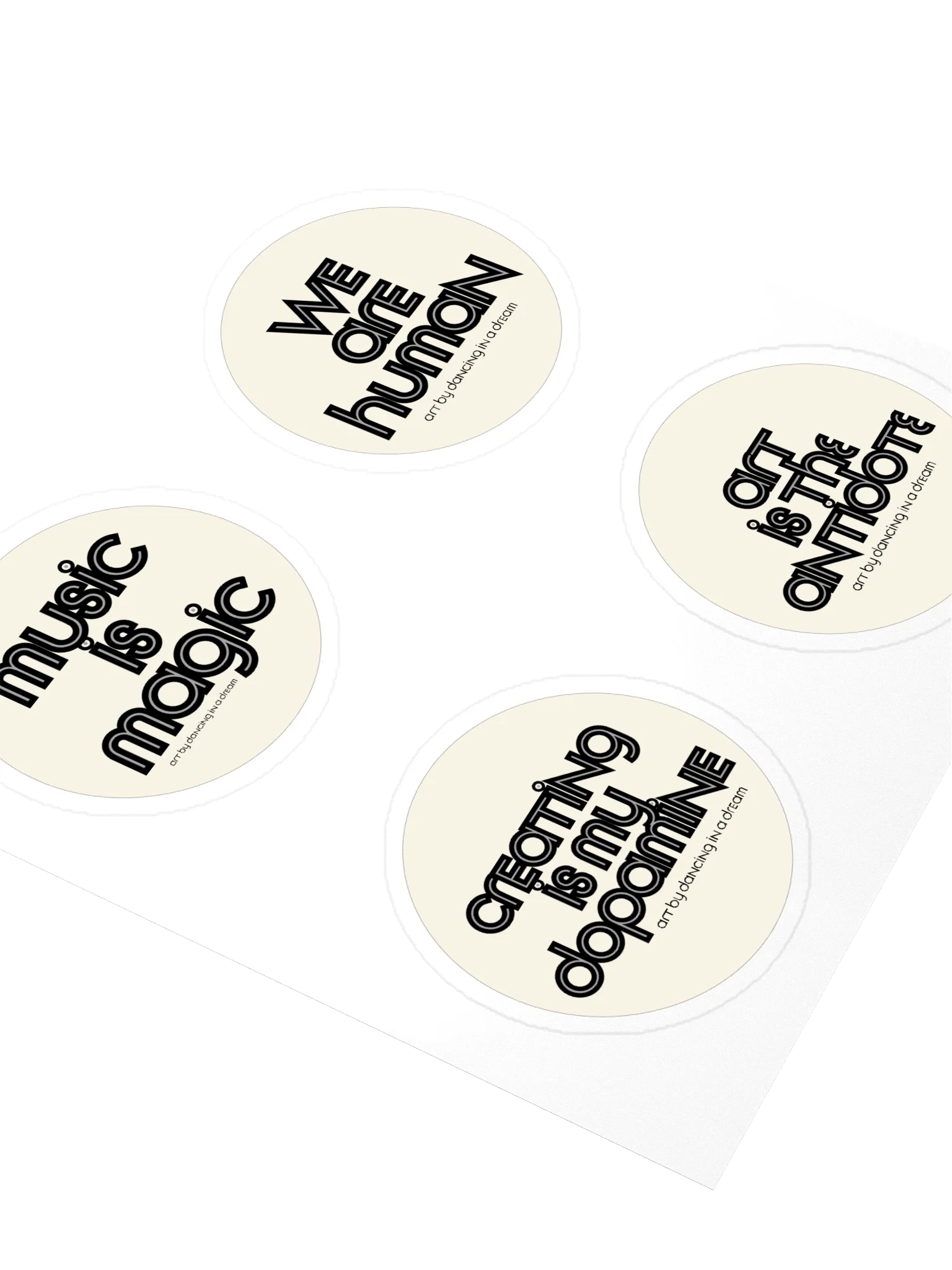 'mixed messages' stickers | 4 pk product image (3)