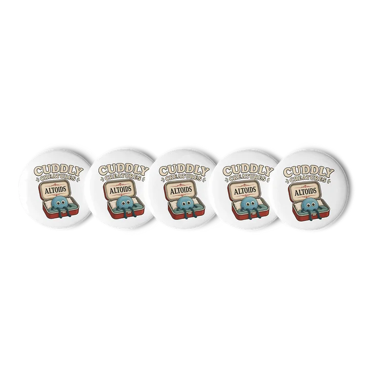 Cuddly Creatures - Set of 5 Buttons product image (1)