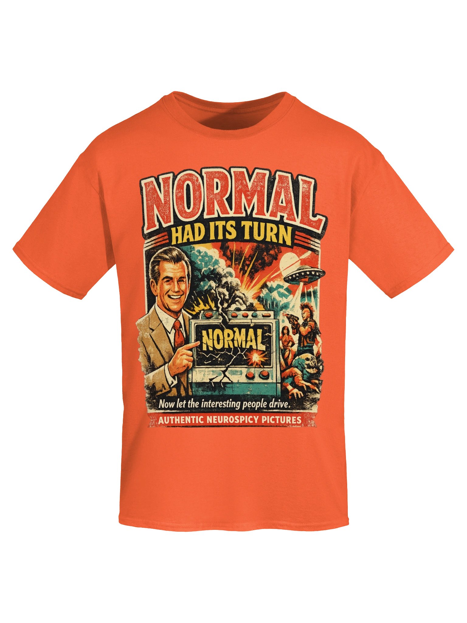 Normal Had Its Turn Retro UFO Poster Tee product image (30)