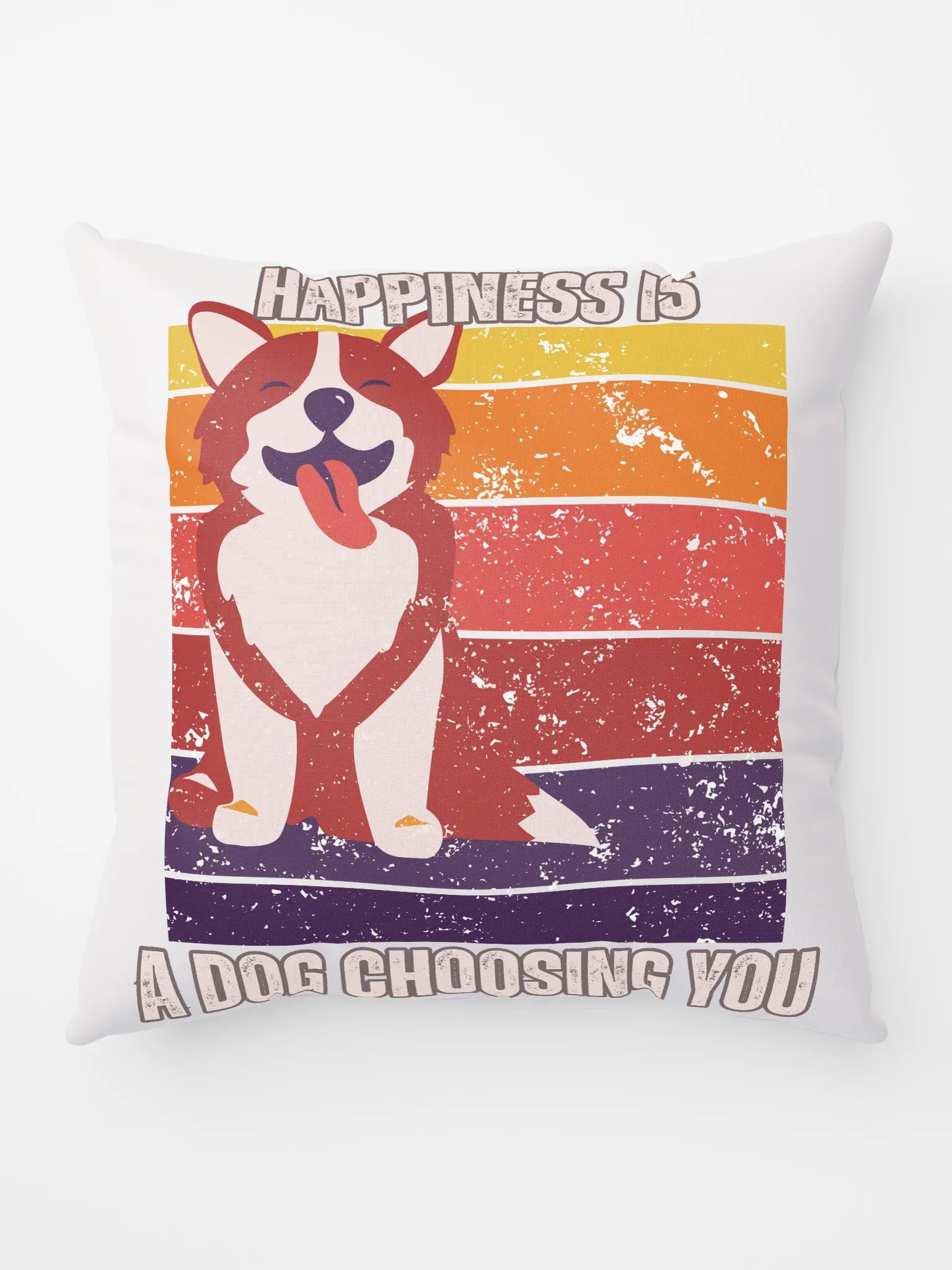 Happiness Is a Dog Pillow product image (5)