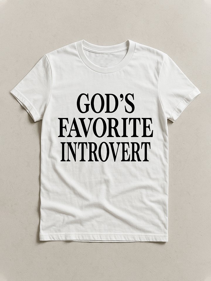 GOD'S FAVORITE INTROVERT T-SHIRT product image (1)