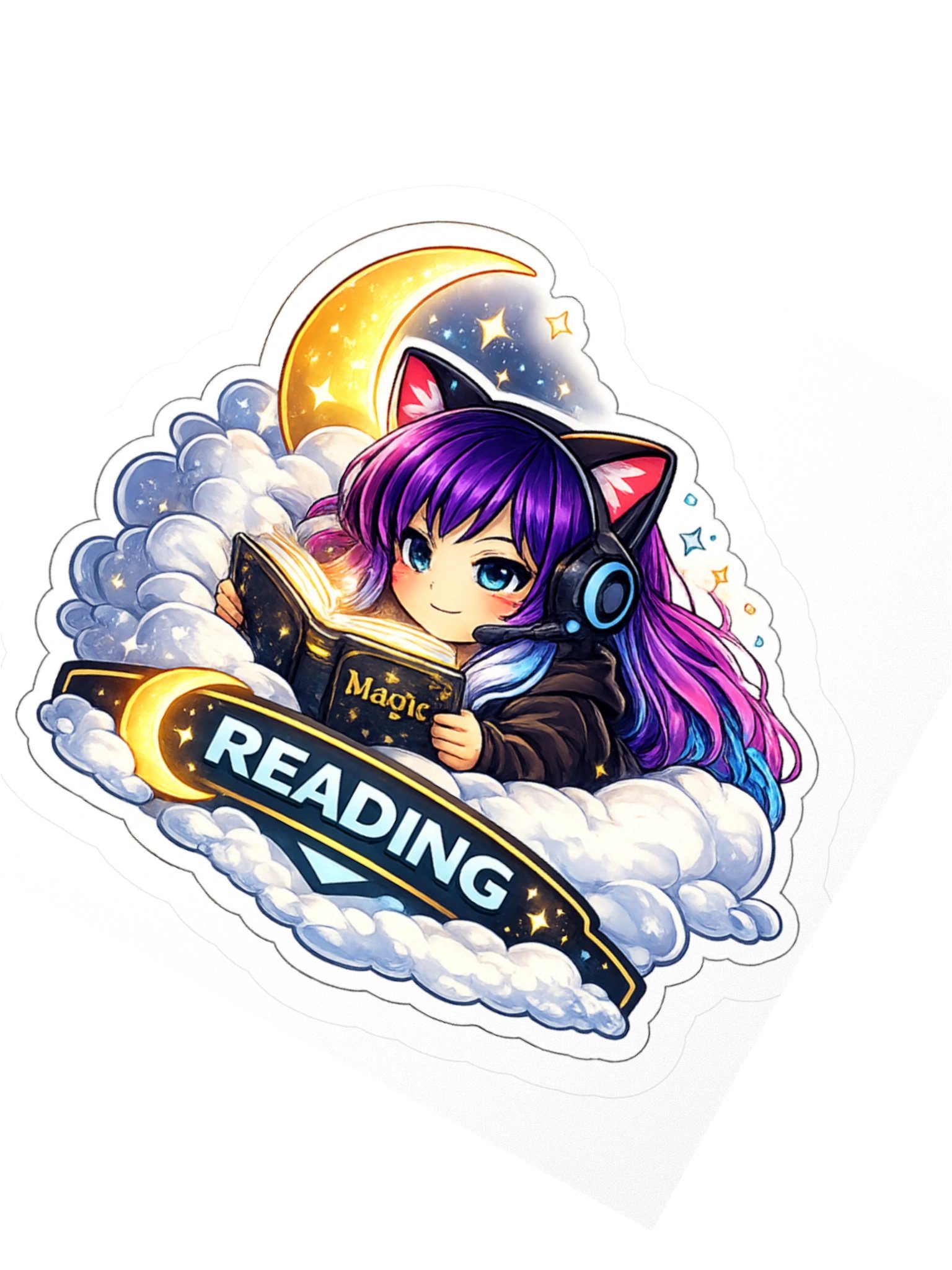 • AKC // Callie Sticker READING | Callie Emote Badge Series product image (2)