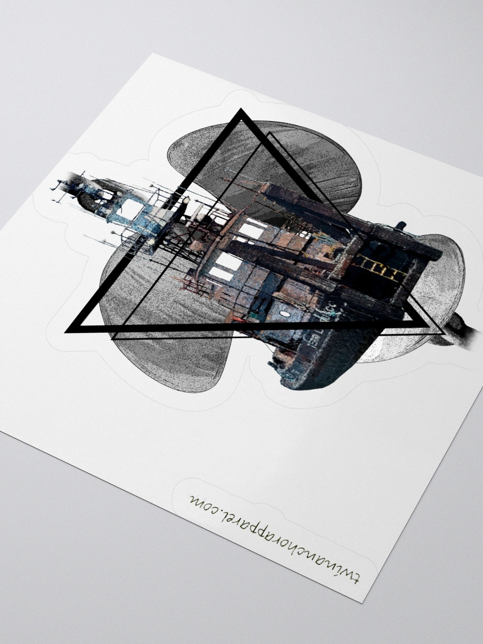 Chain Triangle - Three blade prop & Terri L. Brusco Kiss Cut Stickers product image (3)