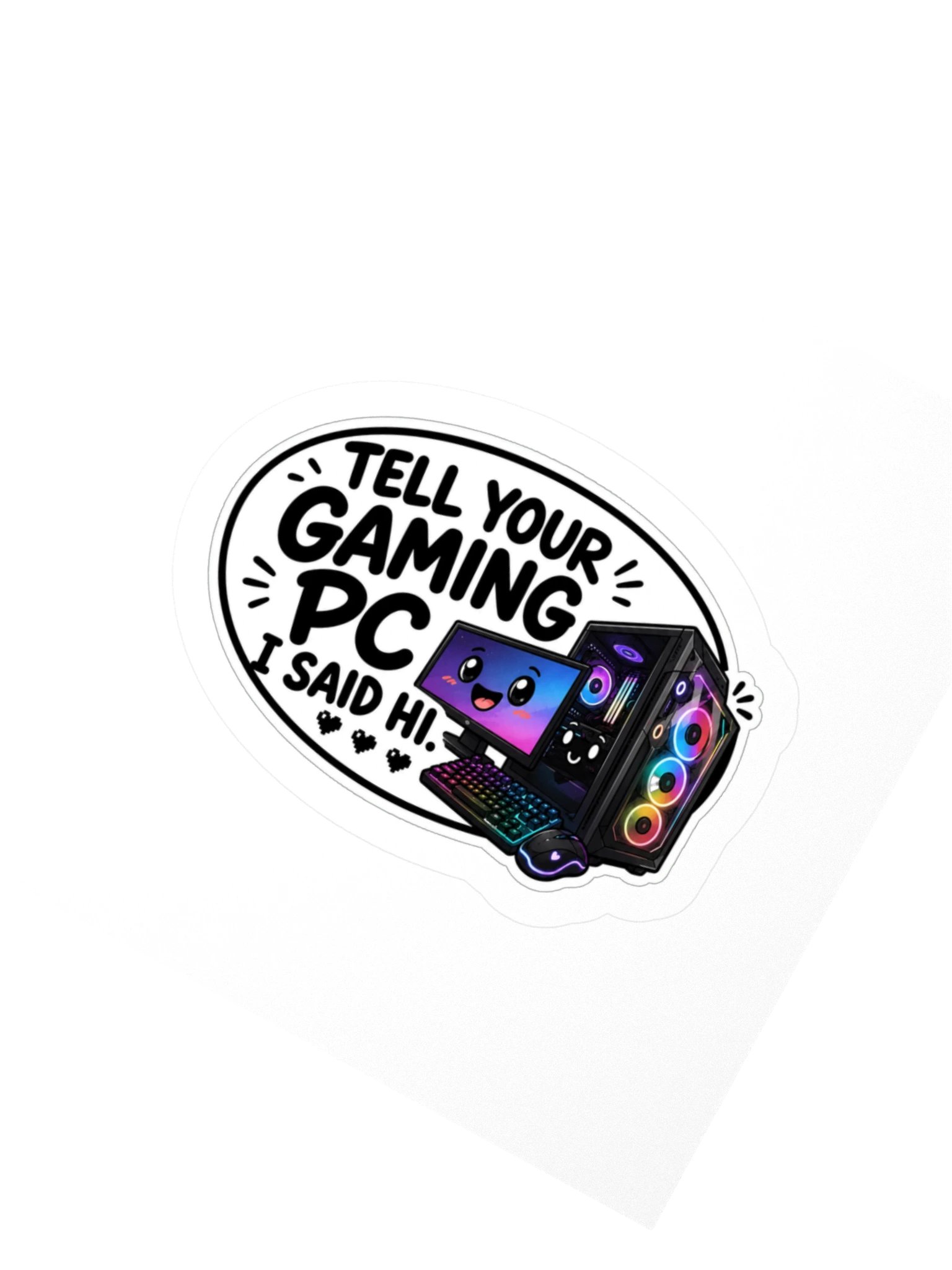 Gaming PC Kiss Cut Sticker product image (2)