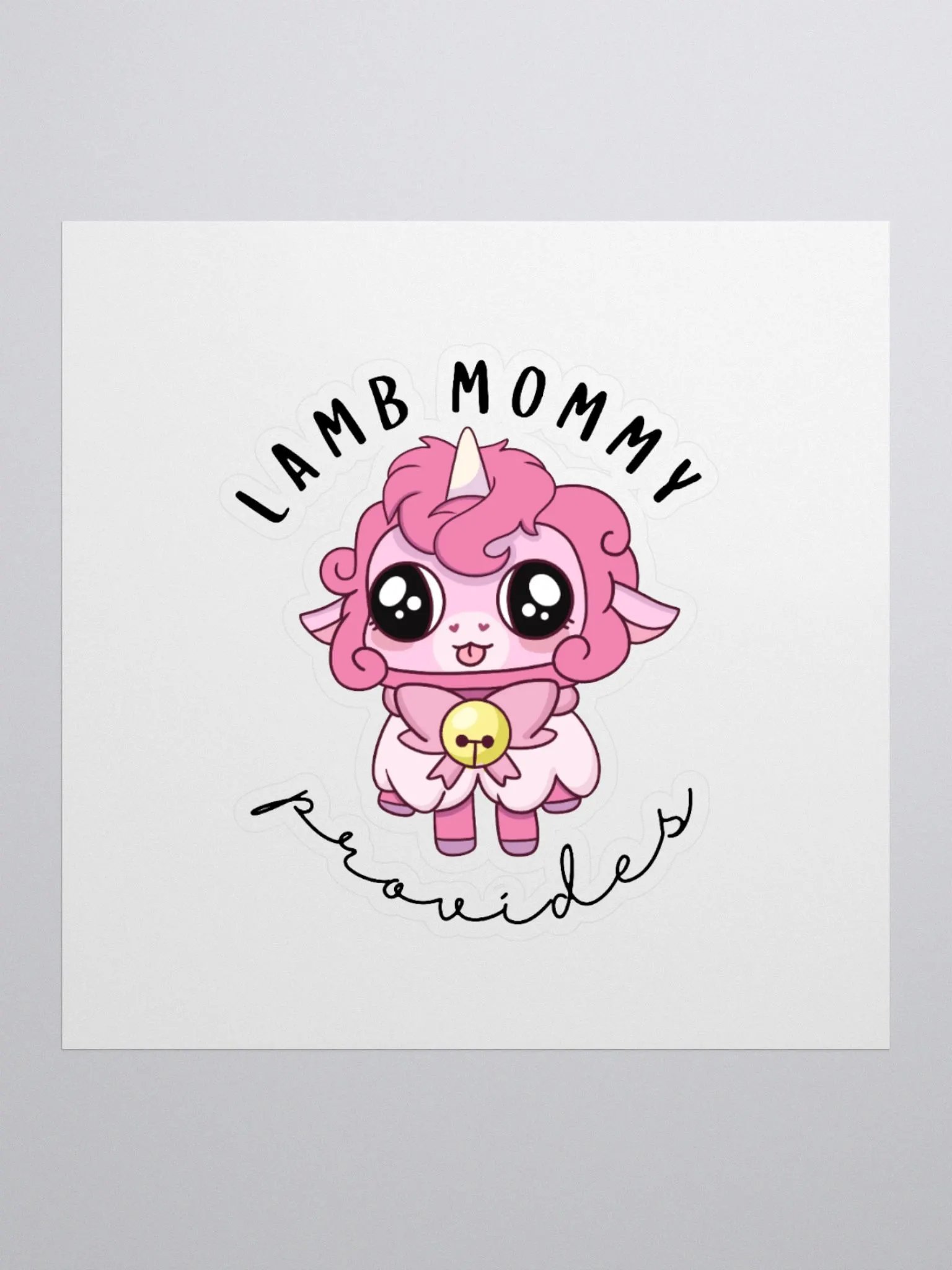 Lamb Mommy Provides Sticker product image (3)