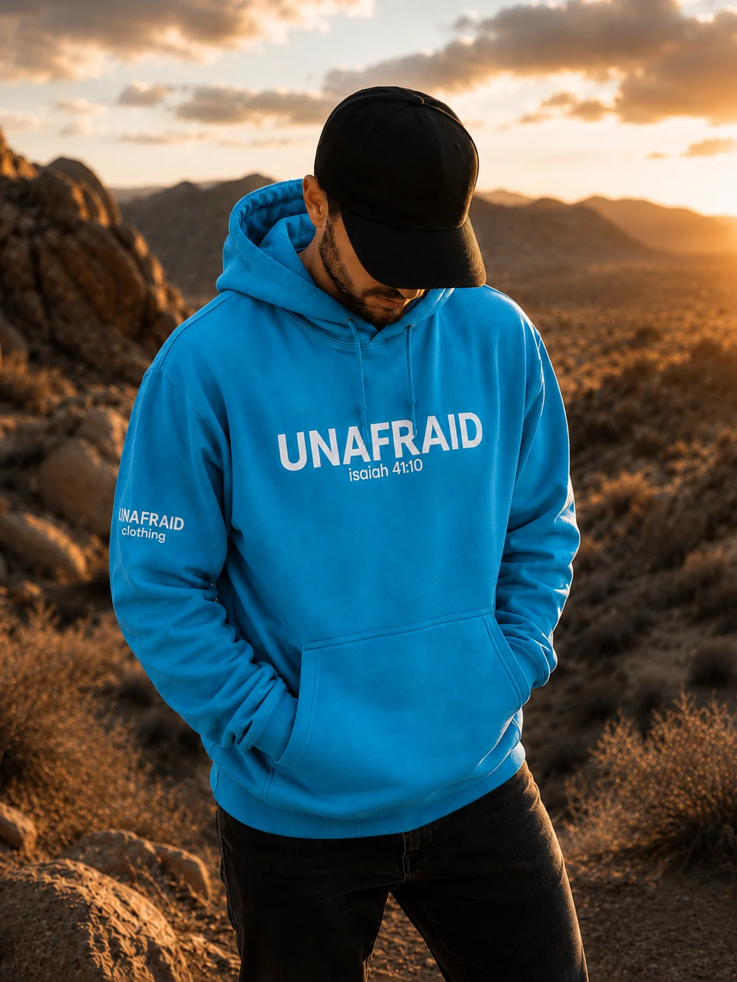 UNAFRAID Blue OG Hoodie product image (1)
