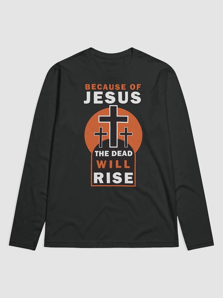 Because of Jesus Long Sleeve Tee product image (3)
