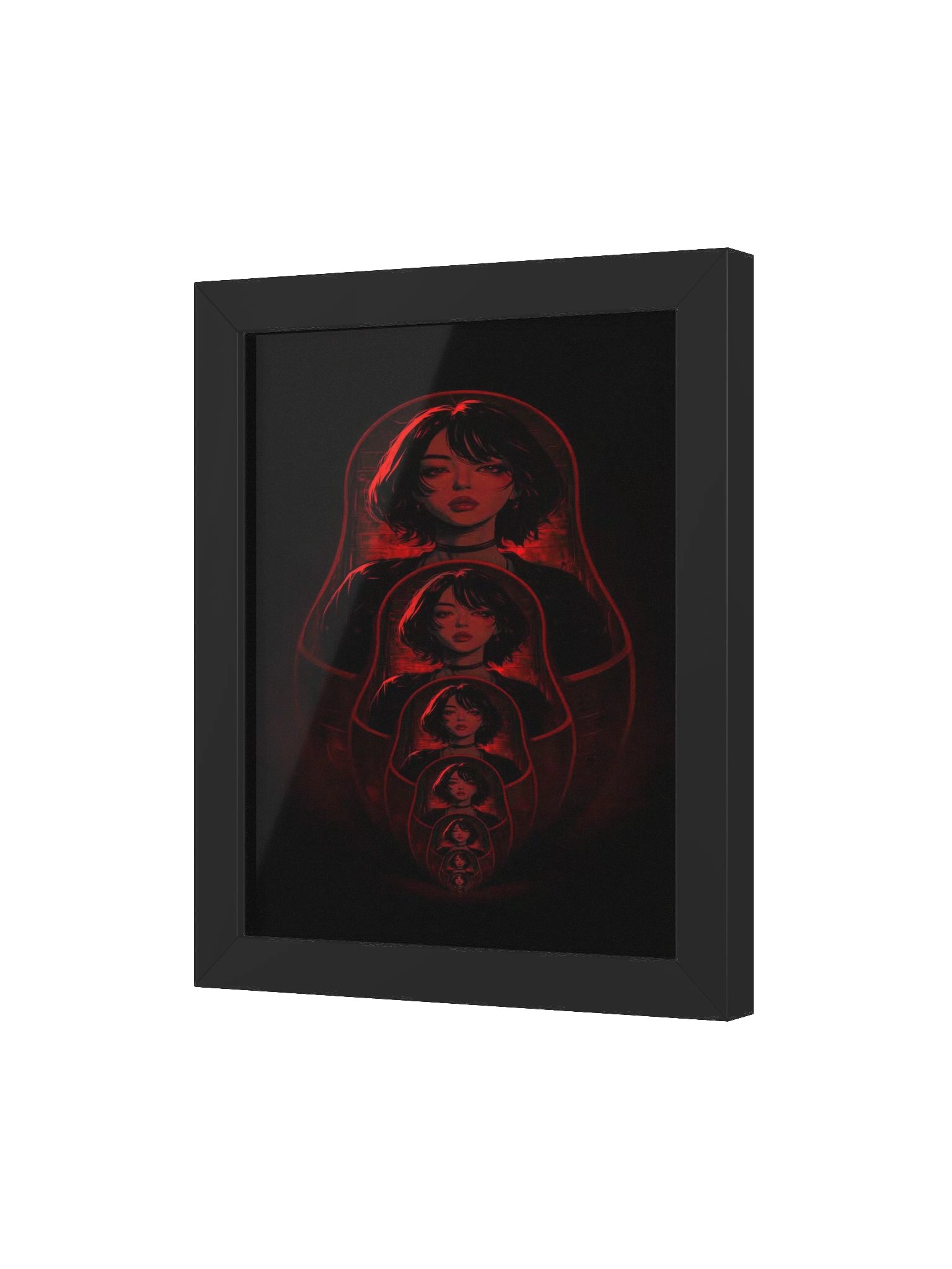 Infinite Within – Red Recursive Droste Effect Wall Art product image (3)