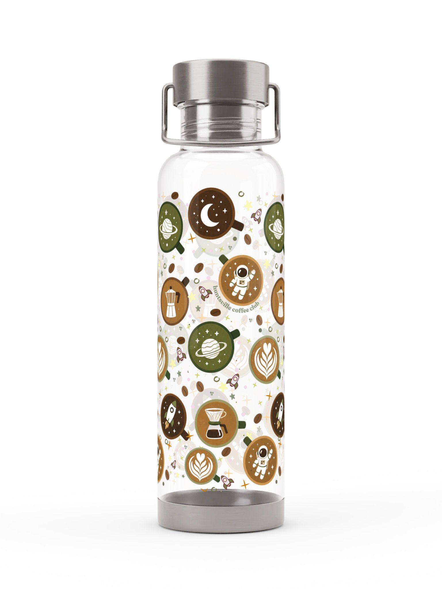 Cosmic Coffee Mug Pattern Sports Bottle product image (2)