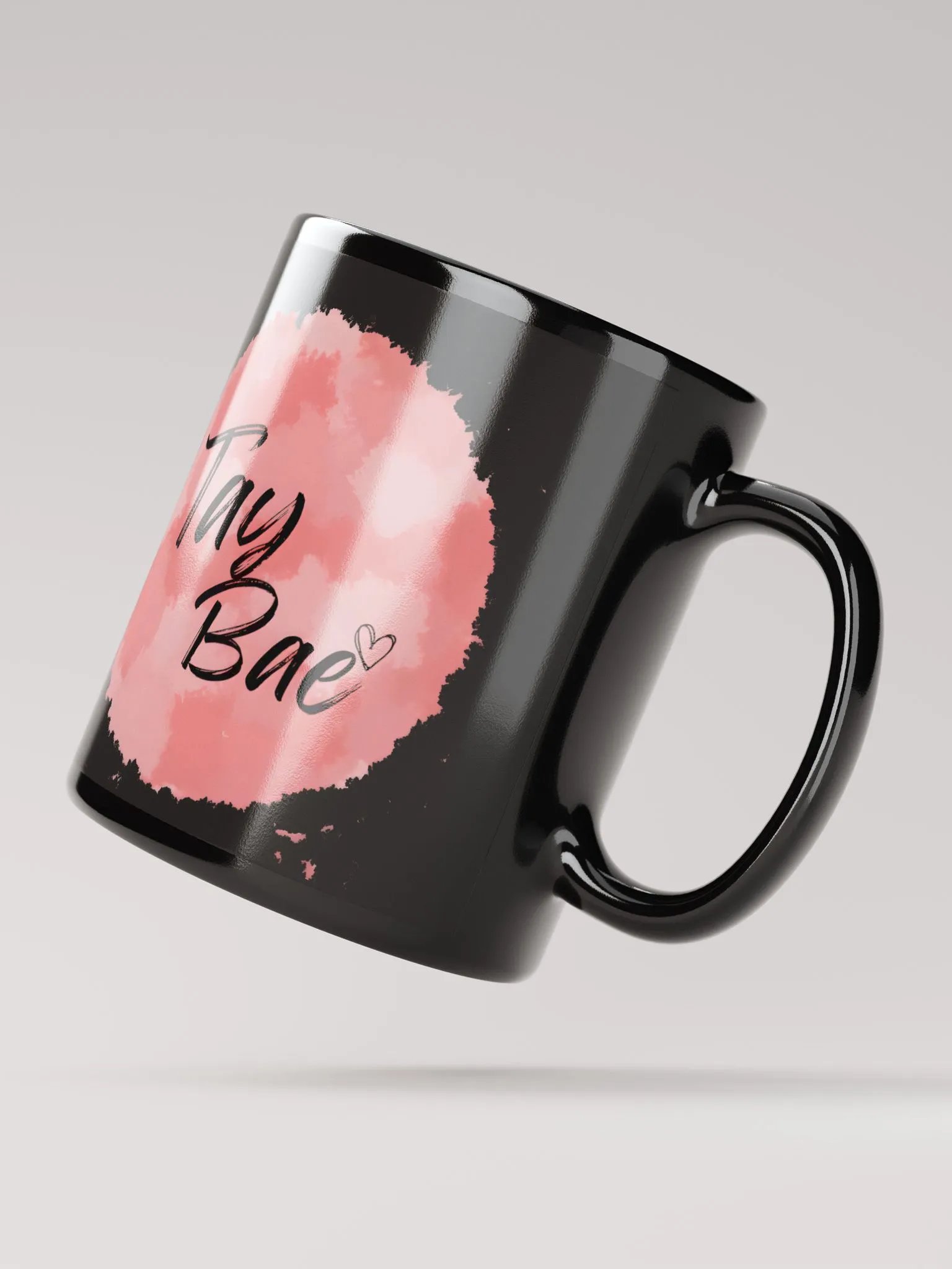 Love Yourself First Black Glossy Mug product image (2)