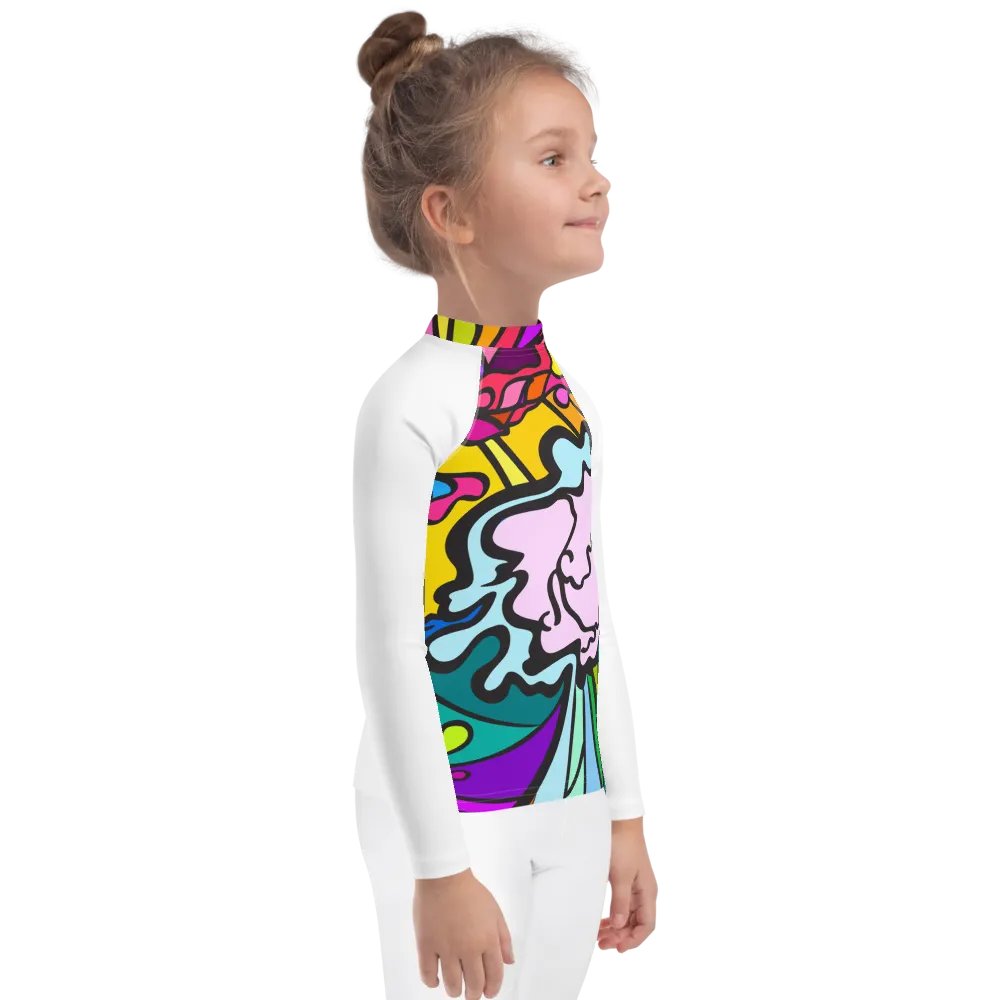 Kaleidoscope Kids Rash Guard - Wave at Sunset product image (4)
