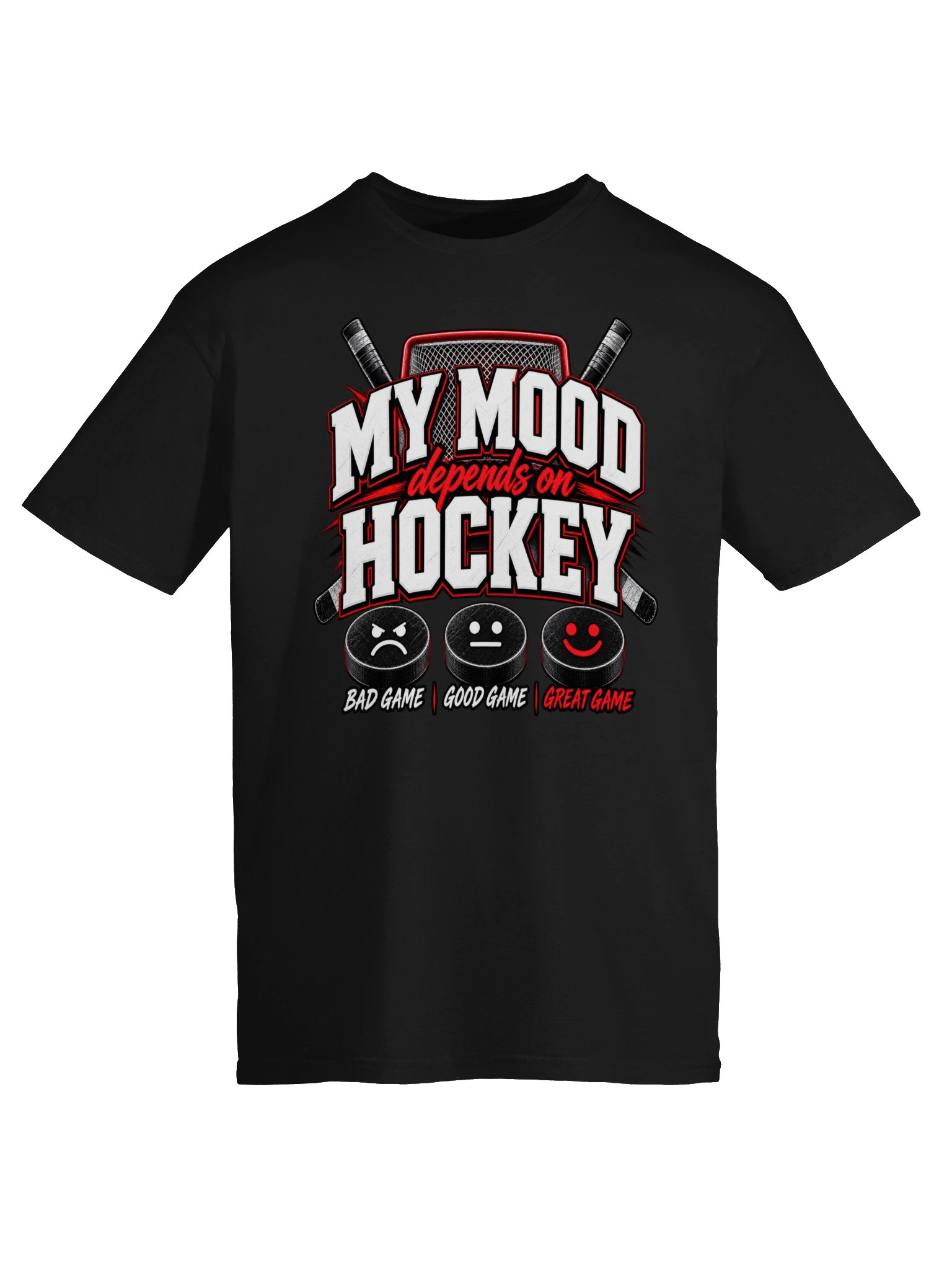my mood depends on hockey shirt product image (7)