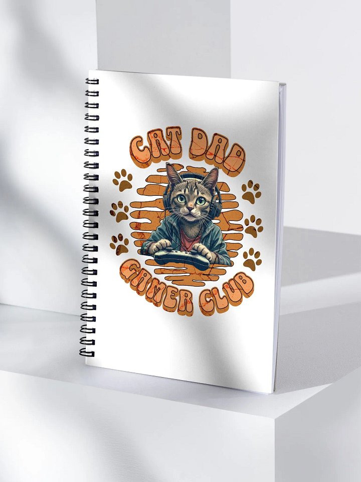 Cat Dad Gamer Club Pawsome Notebook product image (1)
