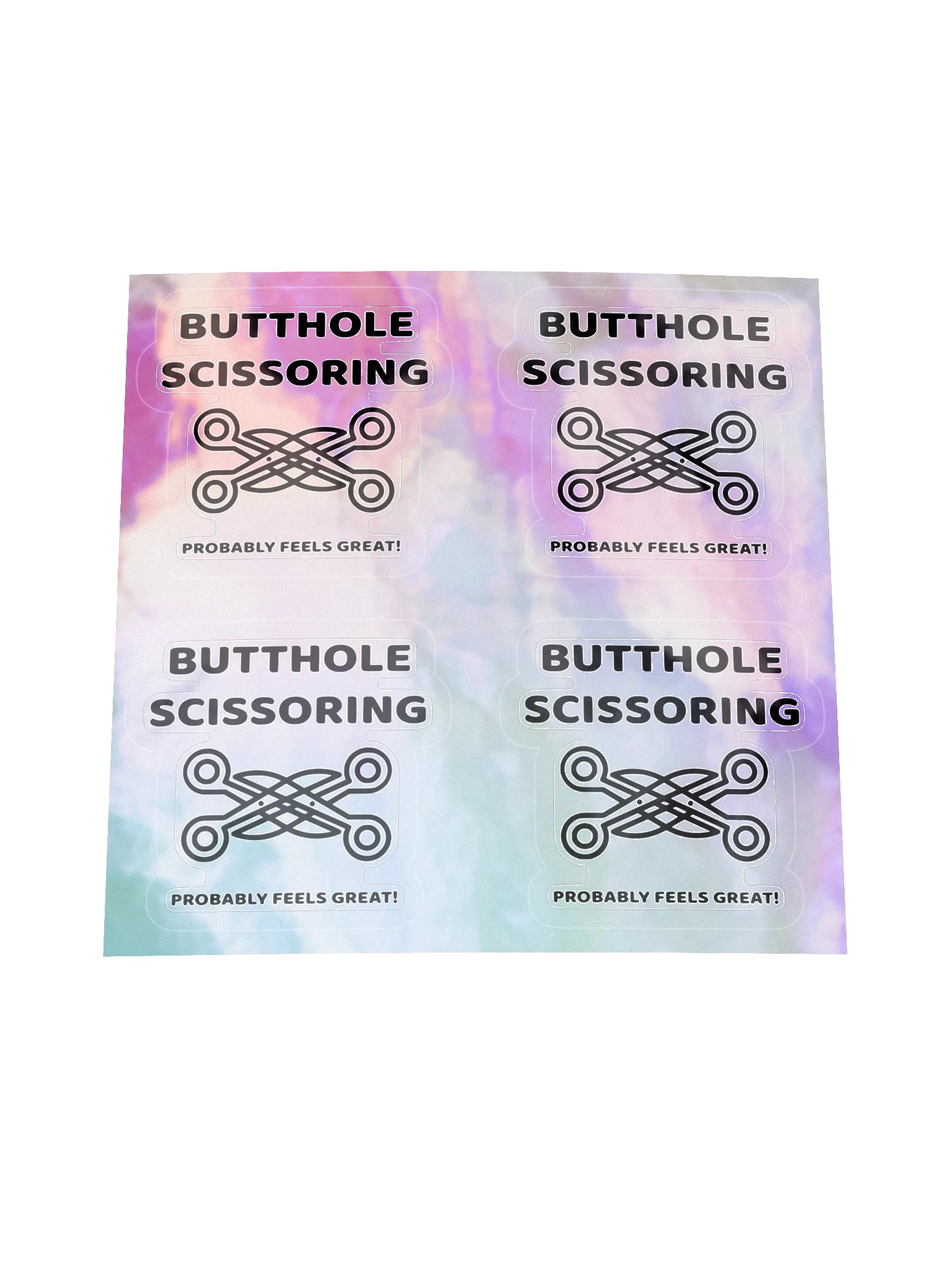 Butthole Scissoring — Holographic Four-Up Sheet product image (1)