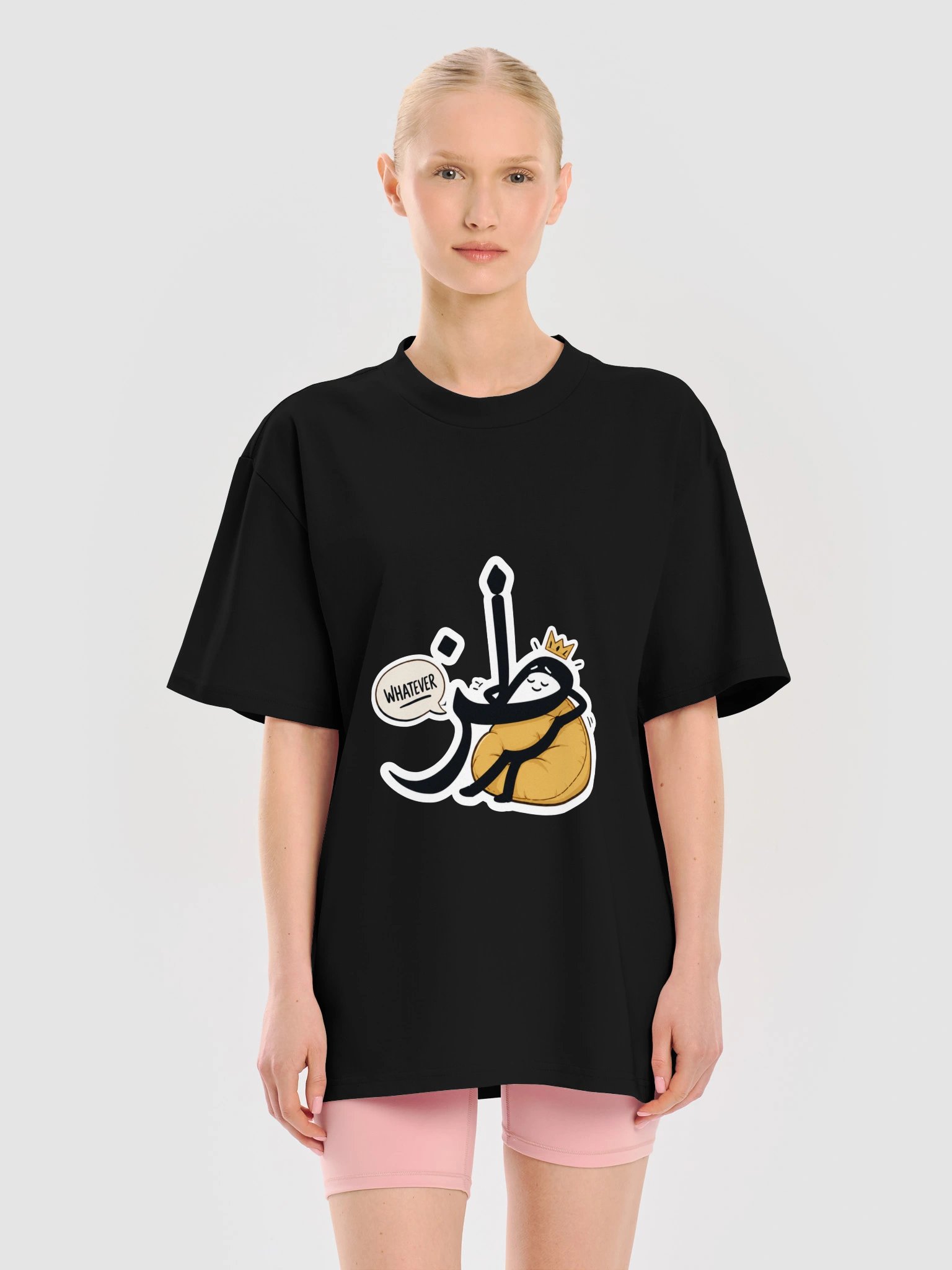 طز Whatever T-Shirt – Moroccan Humor & Wordplay product image (9)