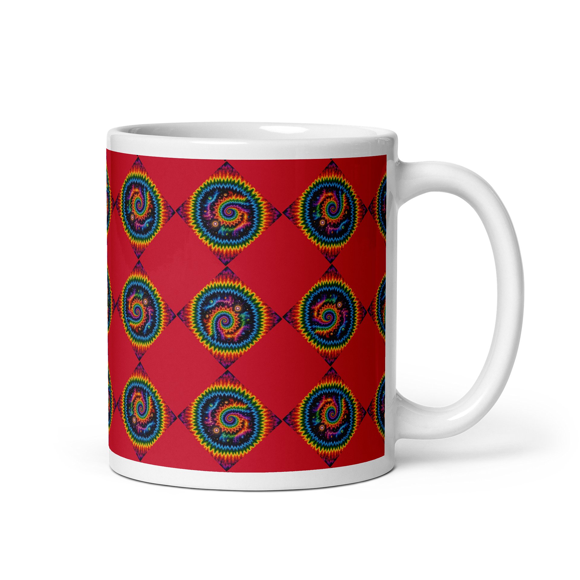 Rainbow Spiral Tile Mug product image (1)