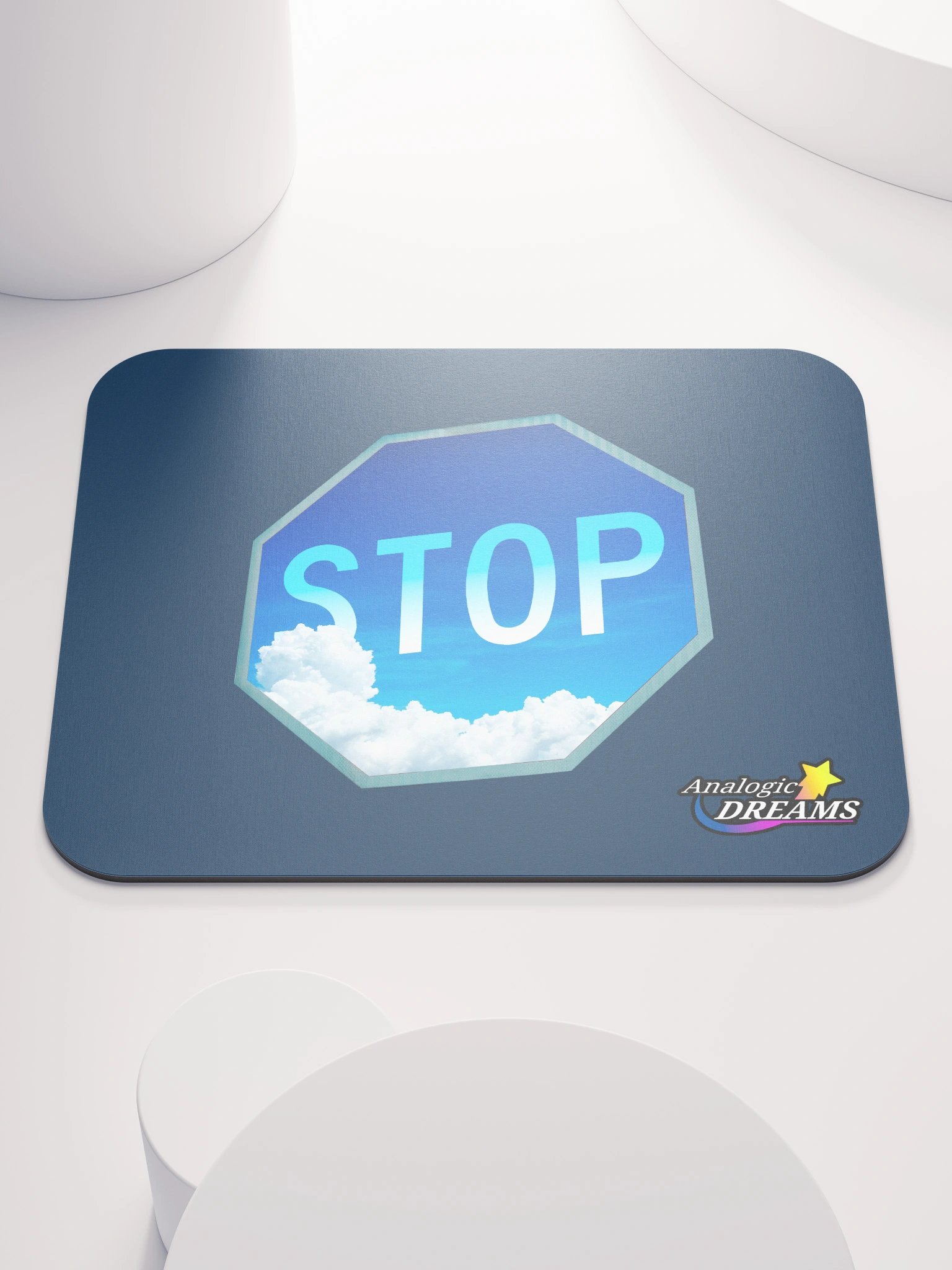 Stop Sign Clouds (Mouse Pad) product image (1)