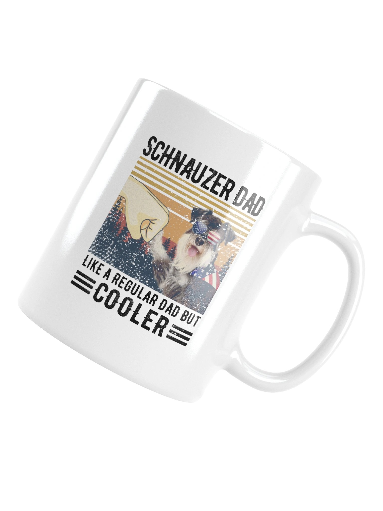 Schnauzer Dad: Like A Regular Dad But Cooler Coffee Mug product image (7)