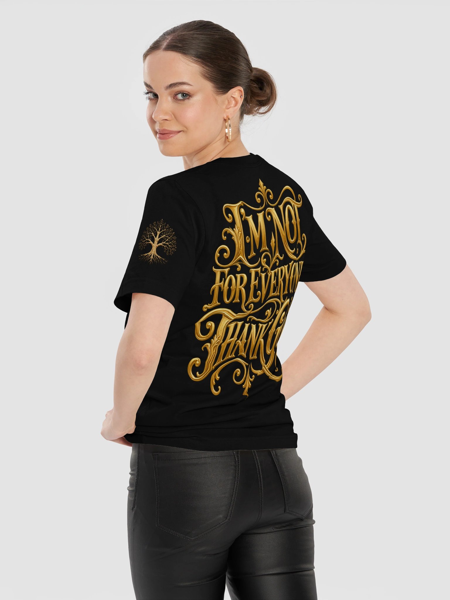 I'm Not for Everyone, Thank God | Gold Gothic T-Shirt product image (79)