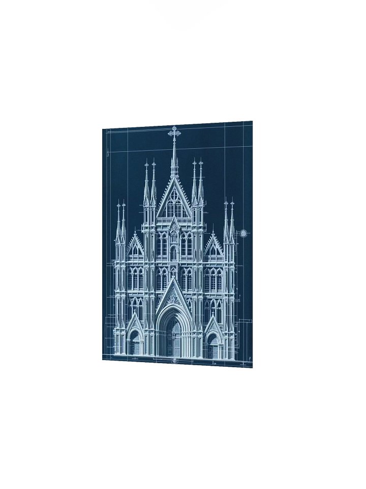 Santiago de Compostela: Cathedral Façade Architectural Blueprint (Obradoiro Edition) product image (13)