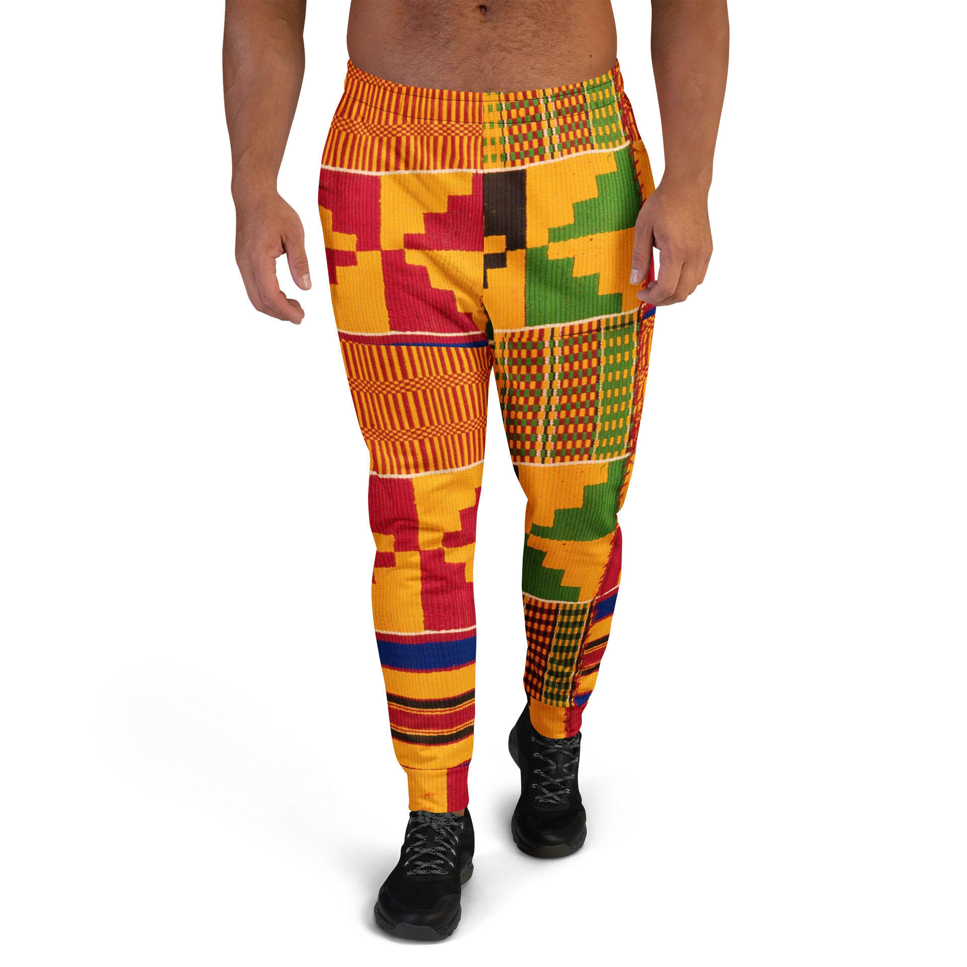 Kente Print Joggers — Men's product image (1)